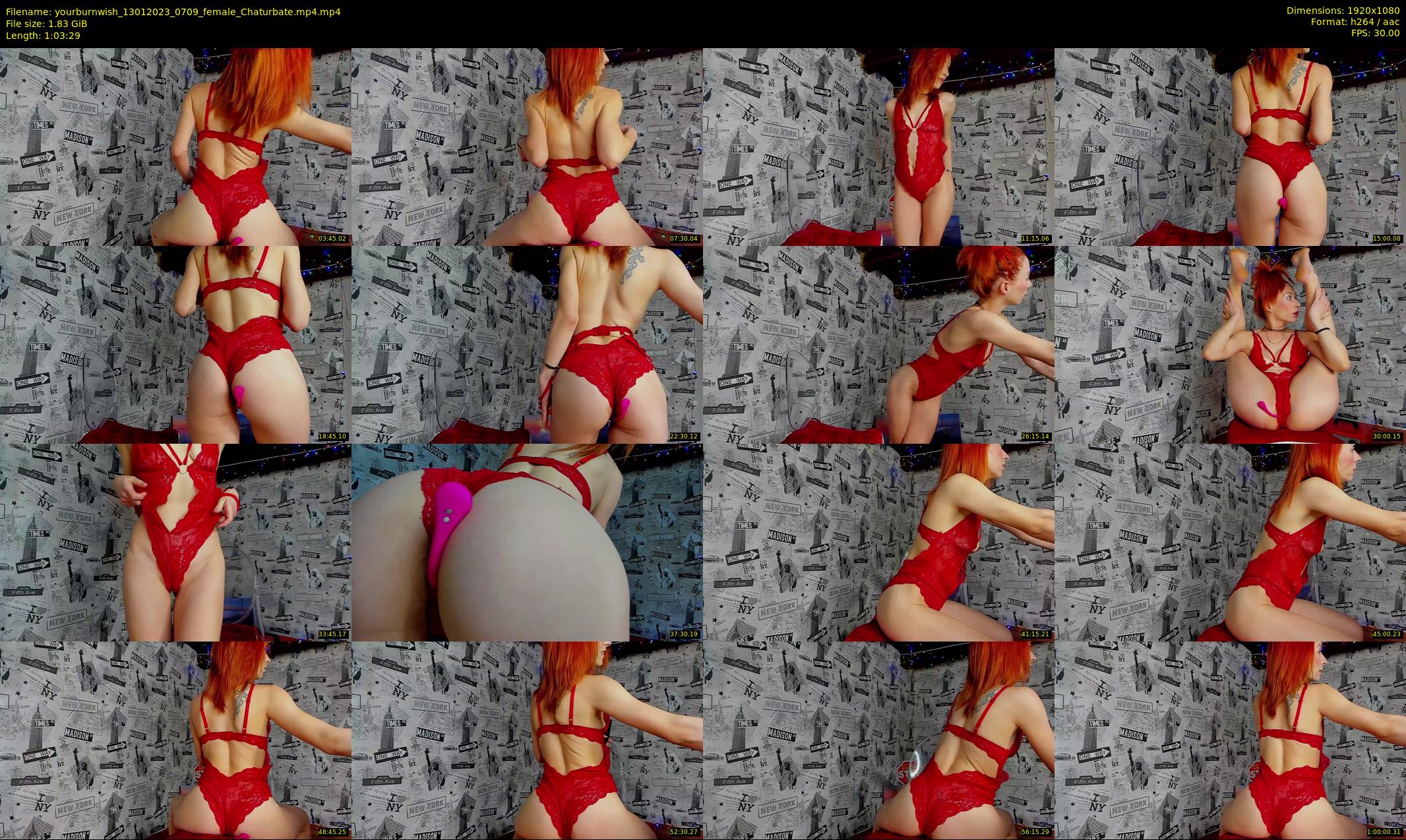 yourburnwish — 64 minute Chaturbate female cam show recording, 1080p, Jan 13, 2023