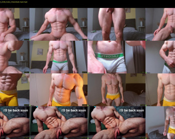 adam_muscle_ — 57 minute Chaturbate male cam show recording, 1080p, Jan 14, 2023