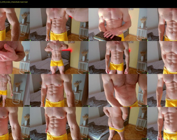 adam_muscle_ — 12 minute Chaturbate male cam show recording, 1080p, Jan 14, 2023