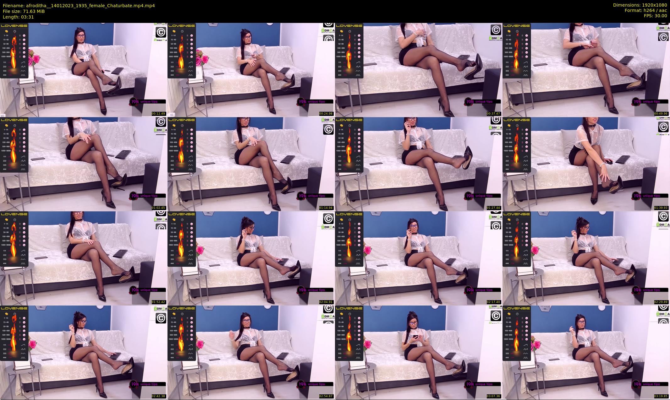afroditha_ — 4 minute Chaturbate female cam show recording, 1080p, Jan 14, 2023