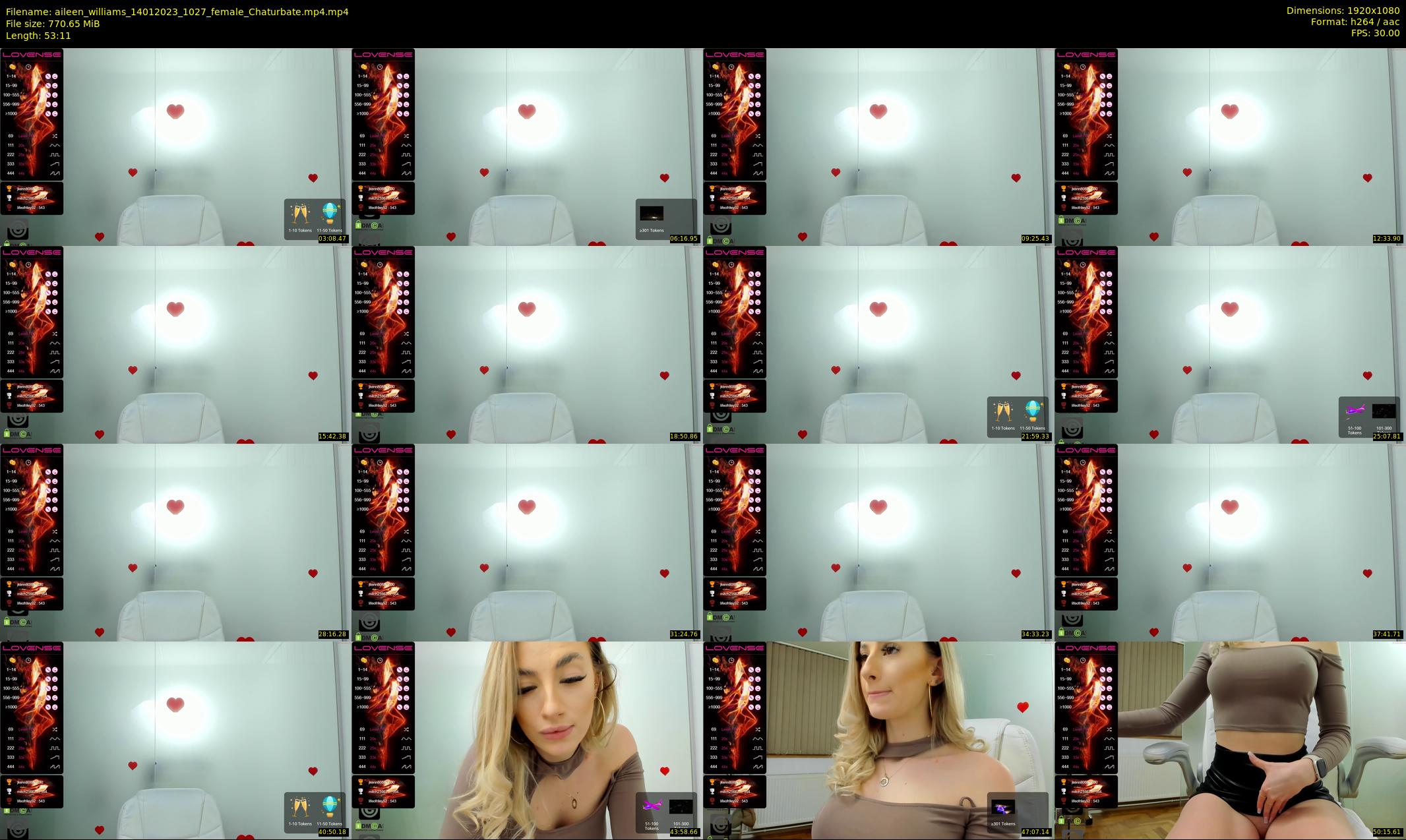 aileen_williams — 54 minute Chaturbate female cam show recording, 1080p, Jan 14, 2023