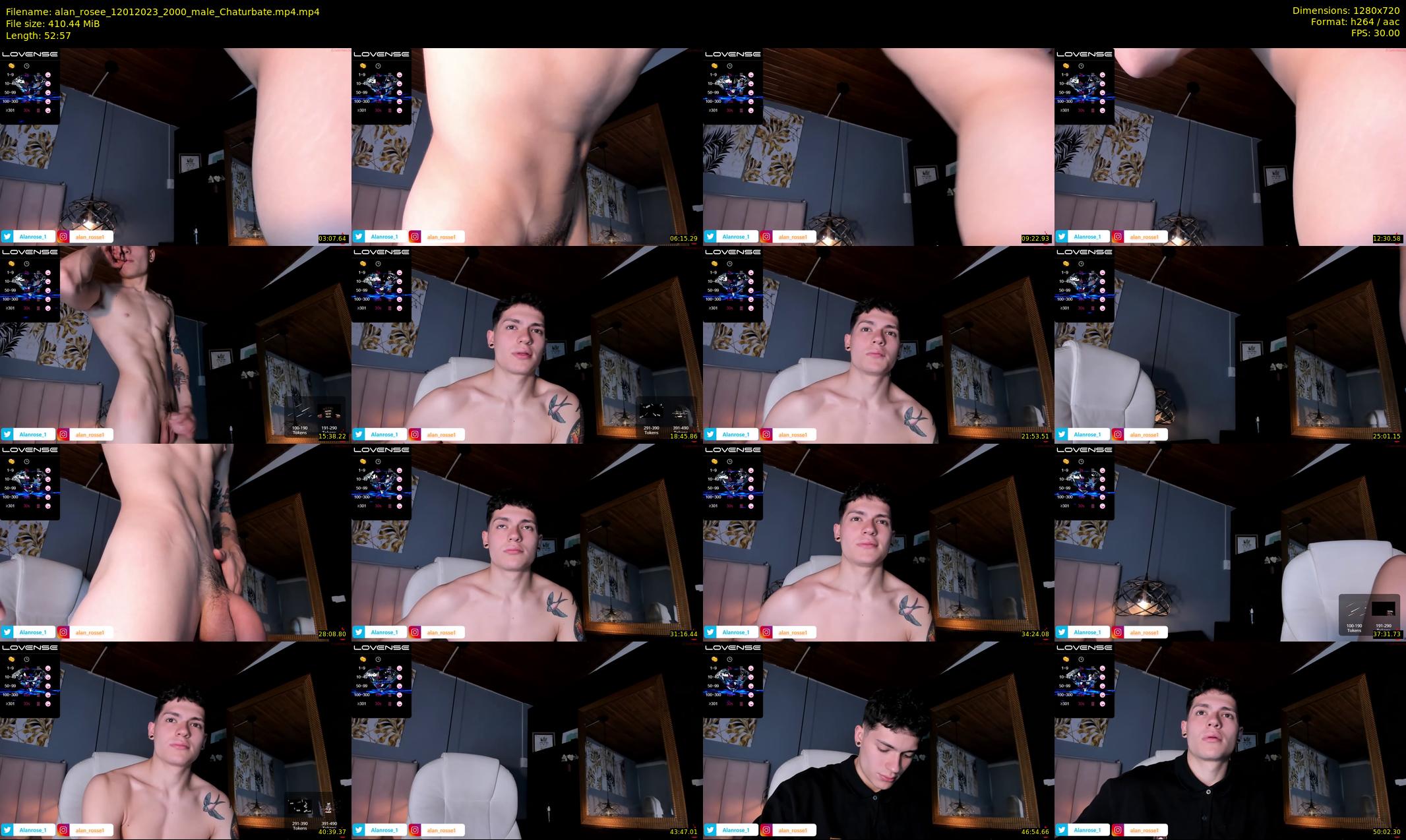alan_rosee — 53 minute Chaturbate male cam show recording, 720p, Jan 12, 2023