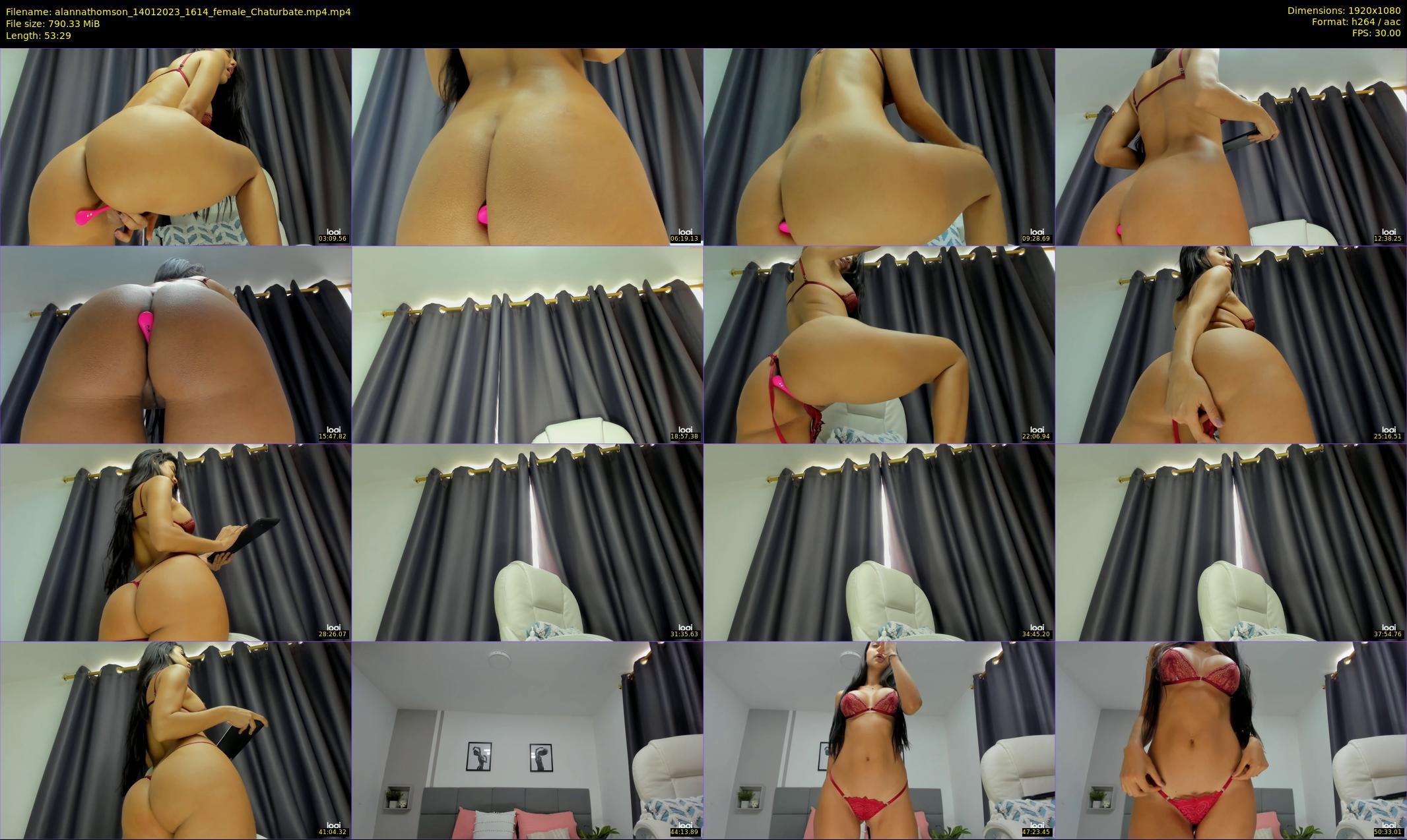 alannathomson — 54 minute Chaturbate female cam show recording, 1080p, Jan 14, 2023