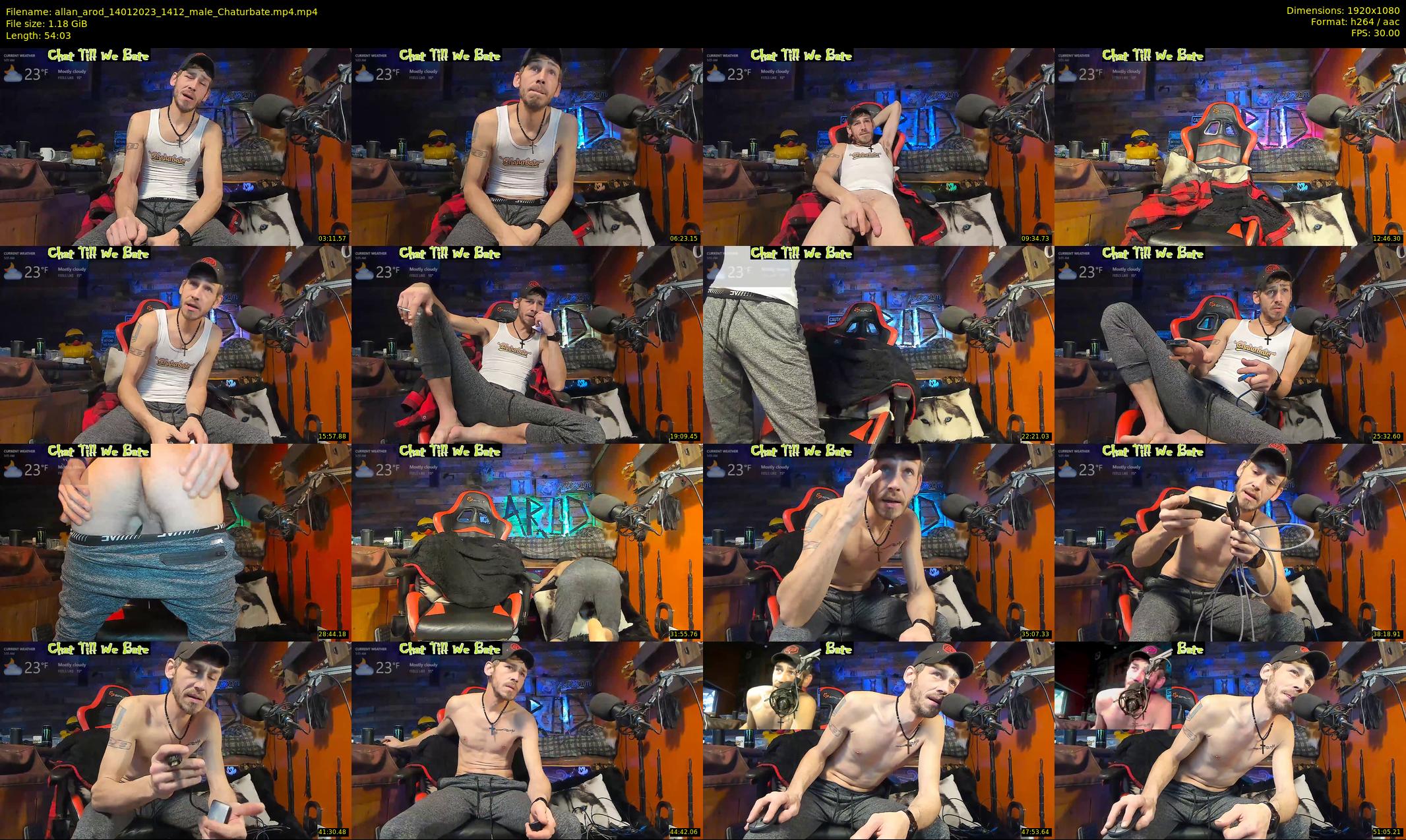 allan_arod — 55 minute Chaturbate male cam show recording, 1080p, Jan 14, 2023