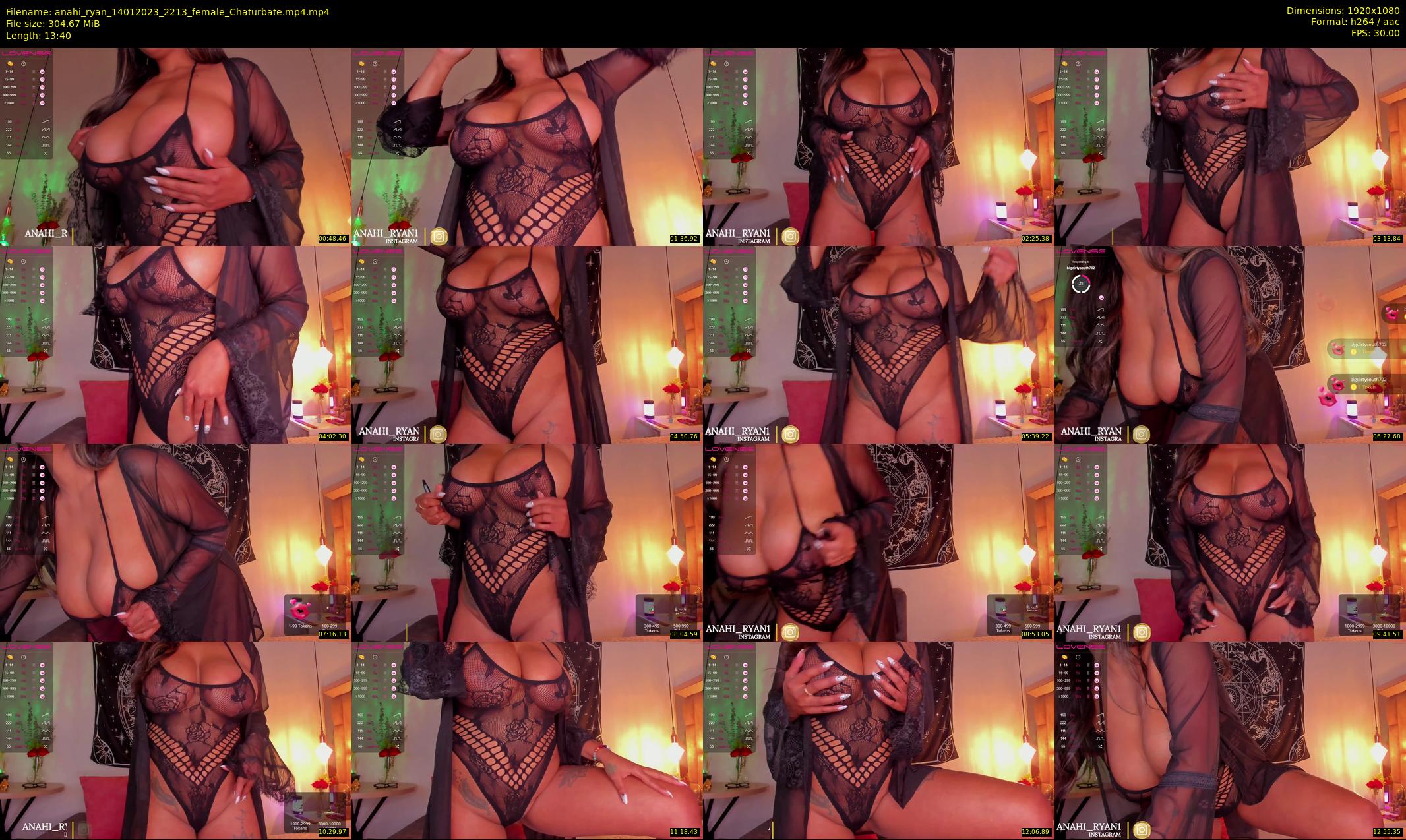 anahi_ryan — 14 minute Chaturbate female cam show recording, 1080p, Jan 14, 2023