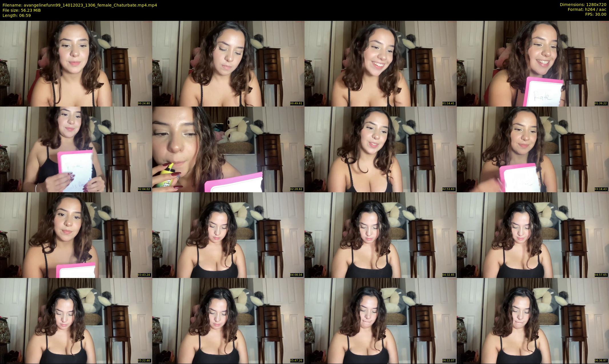 avangelinefunn99 — 7 minute Chaturbate female cam show recording, 720p, Jan 14, 2023
