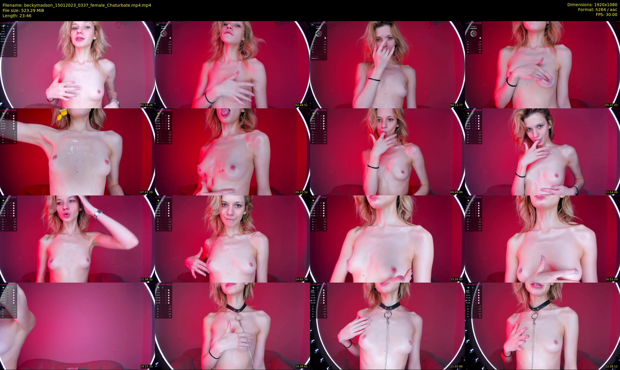 beckymadson — 24 minute Chaturbate female cam show recording, 1080p, Jan 15, 2023