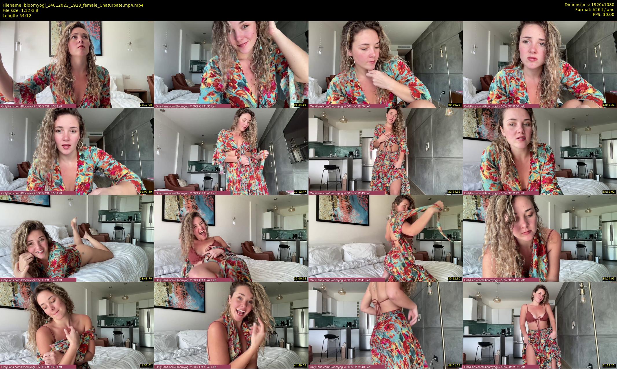 bloomyogi — 55 minute Chaturbate female cam show recording, 1080p, Jan 14, 2023
