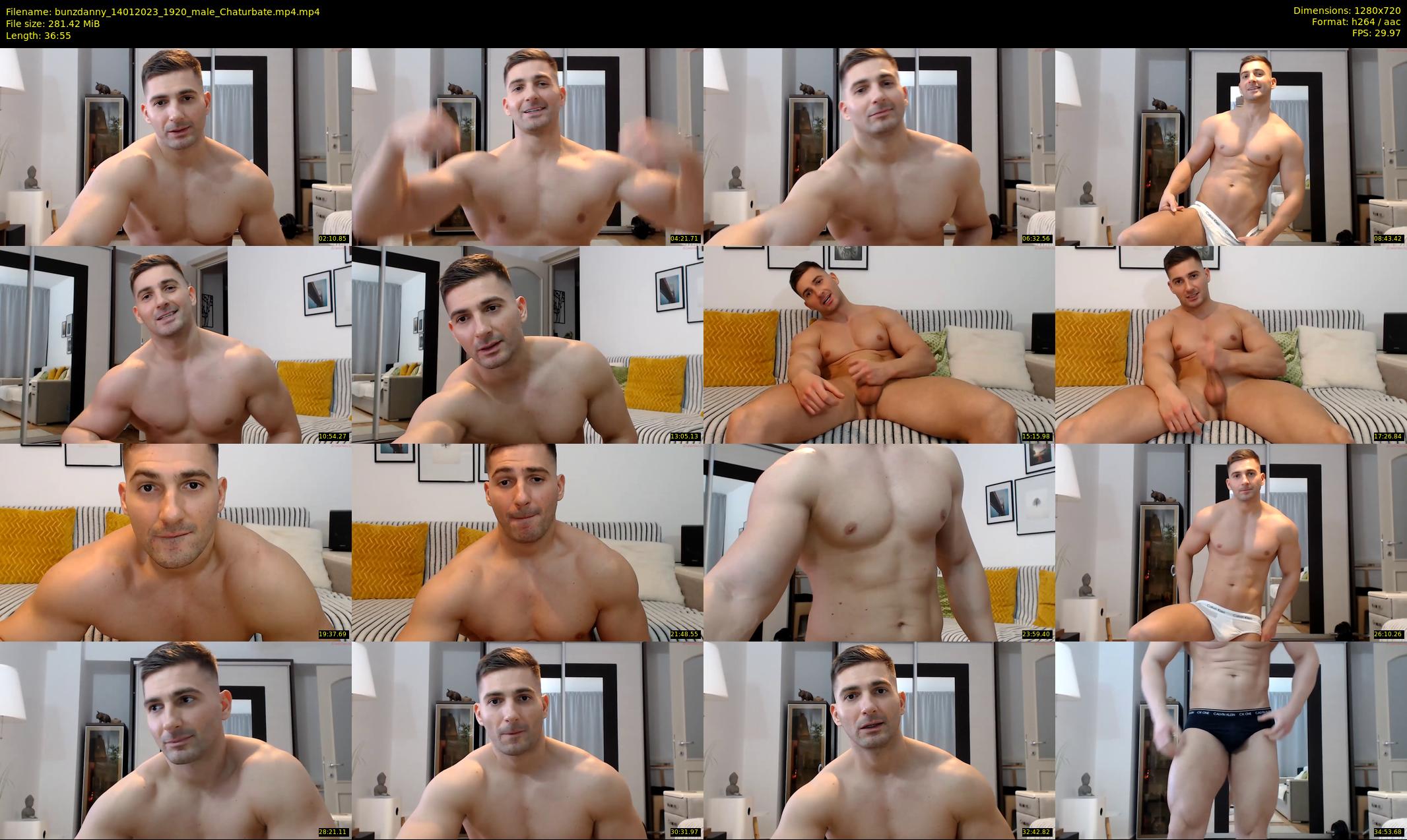 bunzdanny — 37 minute Chaturbate male cam show recording, 720p, Jan 14, 2023