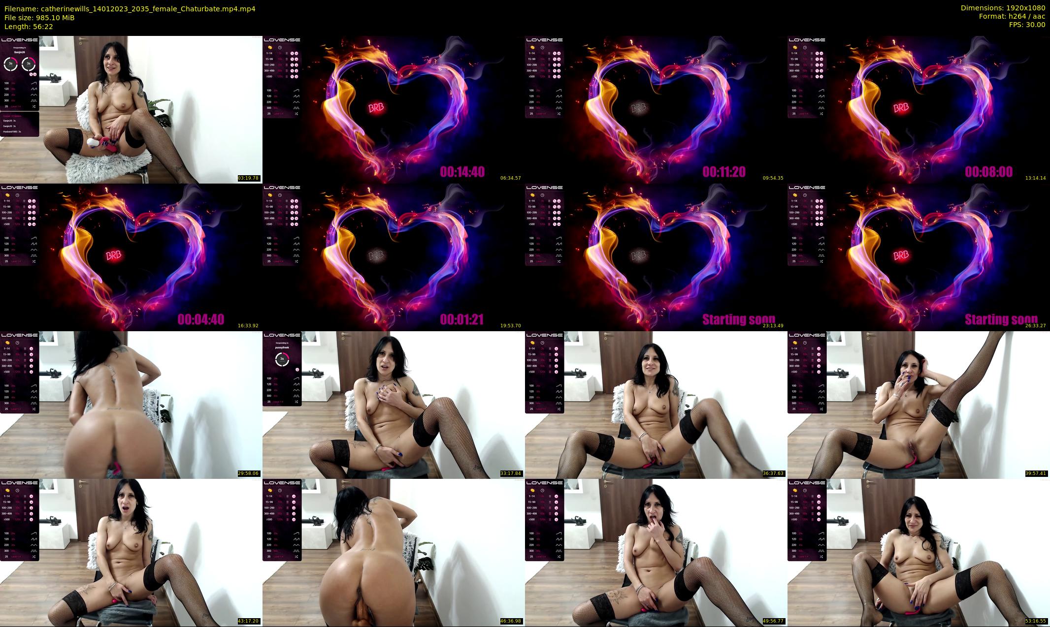 catherinewills — 57 minute Chaturbate female cam show recording, 1080p, Jan 14, 2023