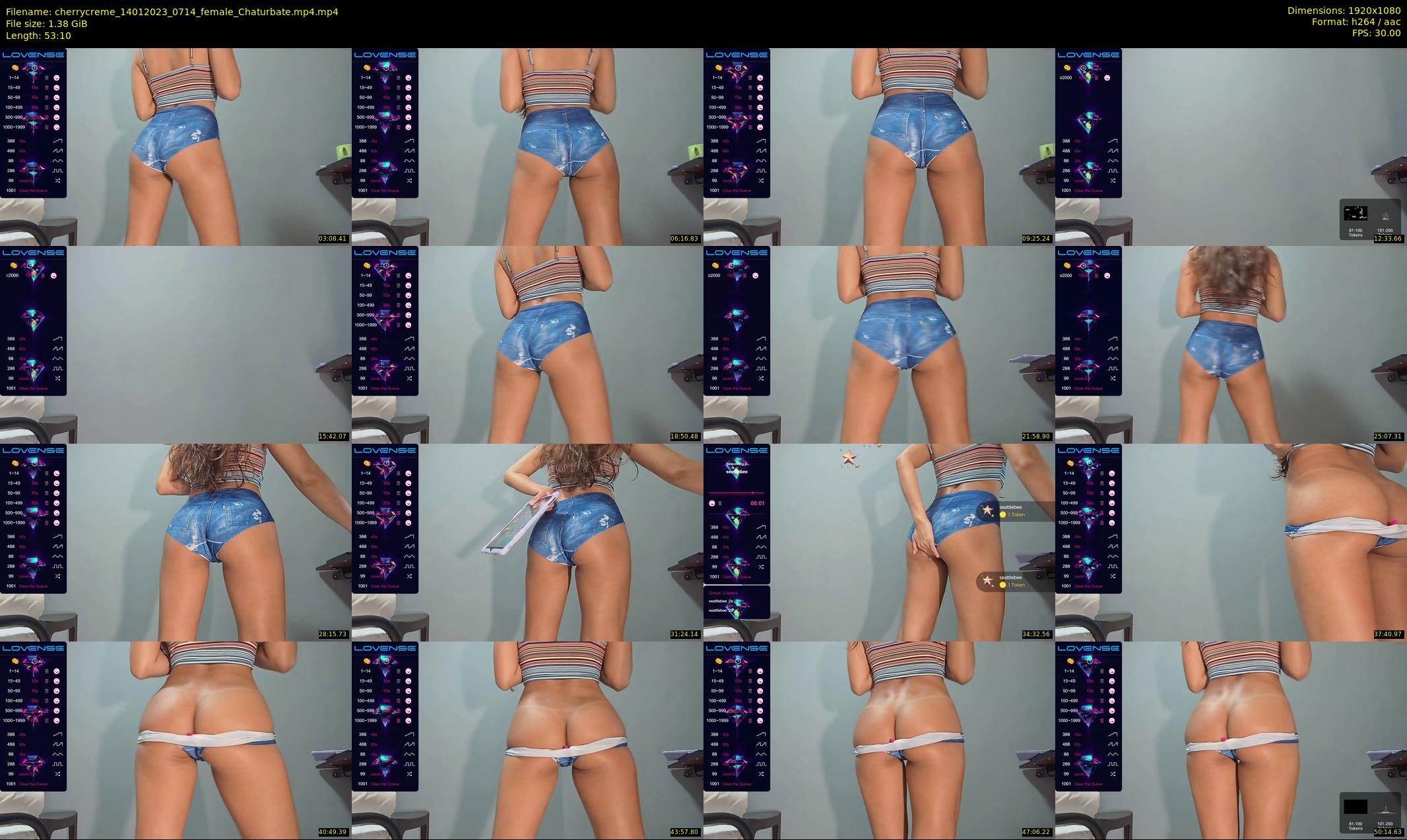 cherrycreme — 54 minute Chaturbate female cam show recording, 1080p, Jan 14, 2023