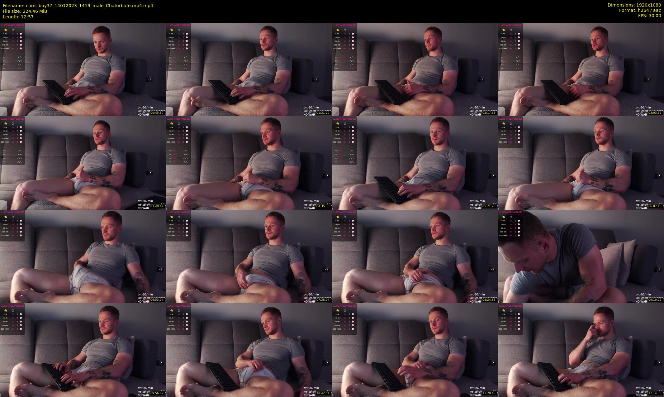 chris_boy37 — 13 minute Chaturbate male cam show recording, 1080p, Jan 14, 2023
