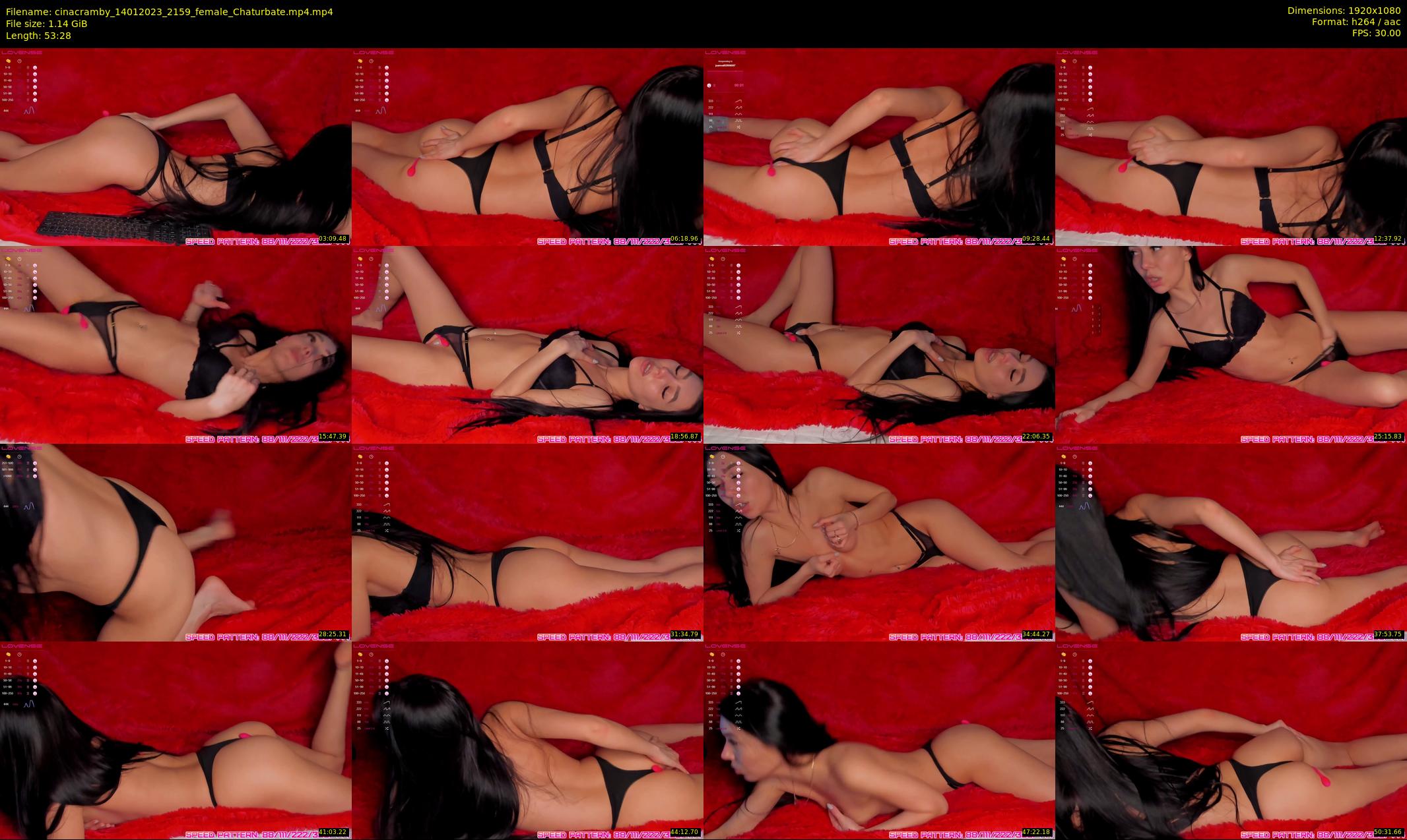 cinacramby — 54 minute Chaturbate female cam show recording, 1080p, Jan 14, 2023