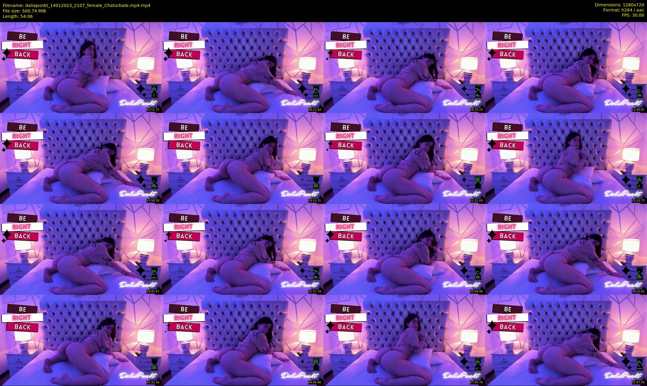 daliapunkt — 55 minute Chaturbate female cam show recording, 720p, Jan 14, 2023