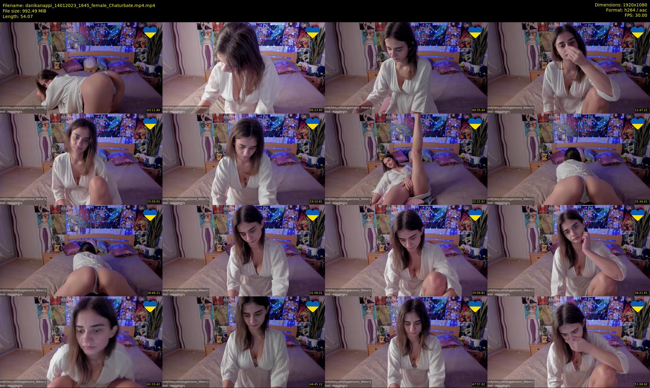 danikanappi — 55 minute Chaturbate female cam show recording, 1080p, Jan 14, 2023