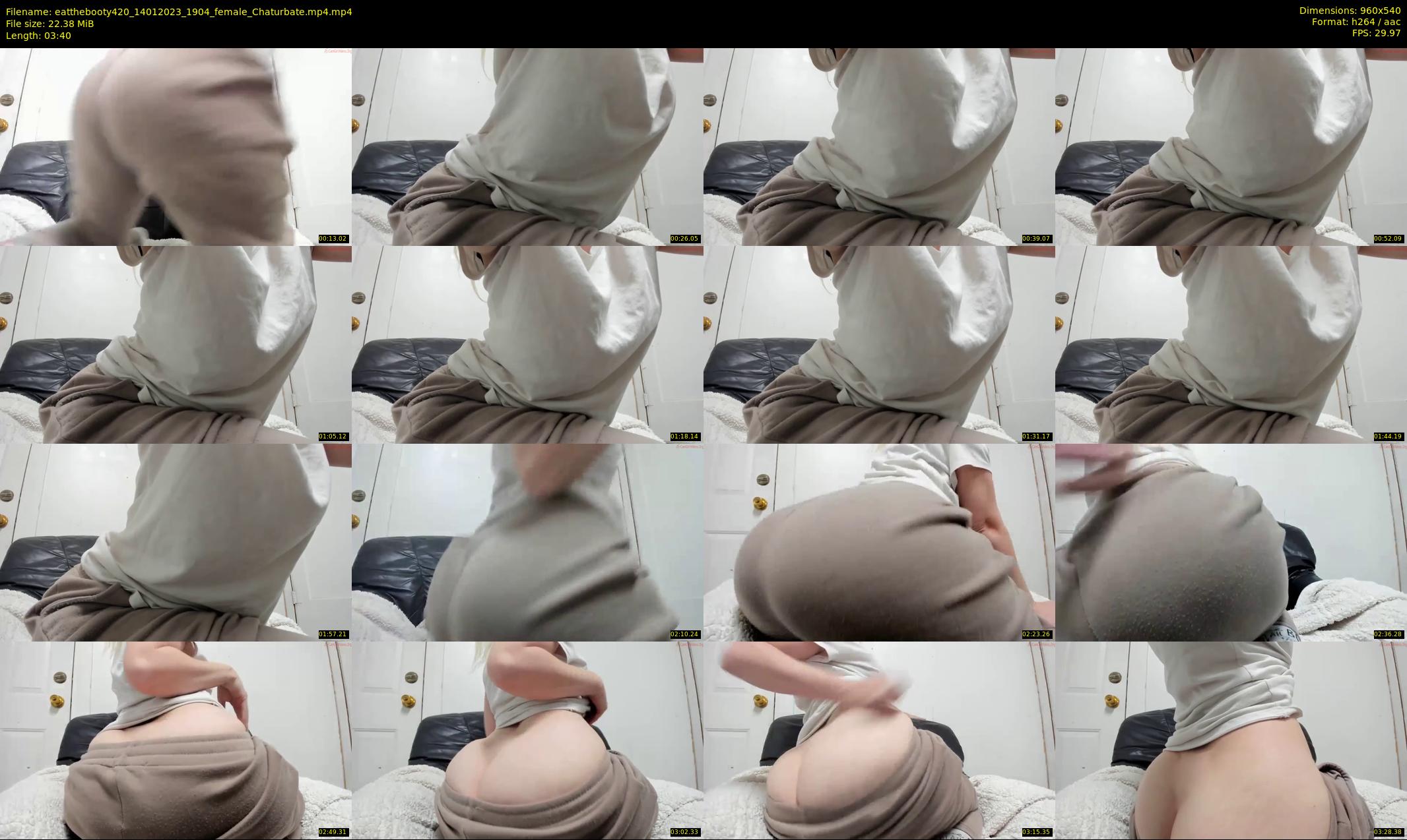 eatthebooty420 — 4 minute Chaturbate female cam show recording, 480p, Jan 14, 2023