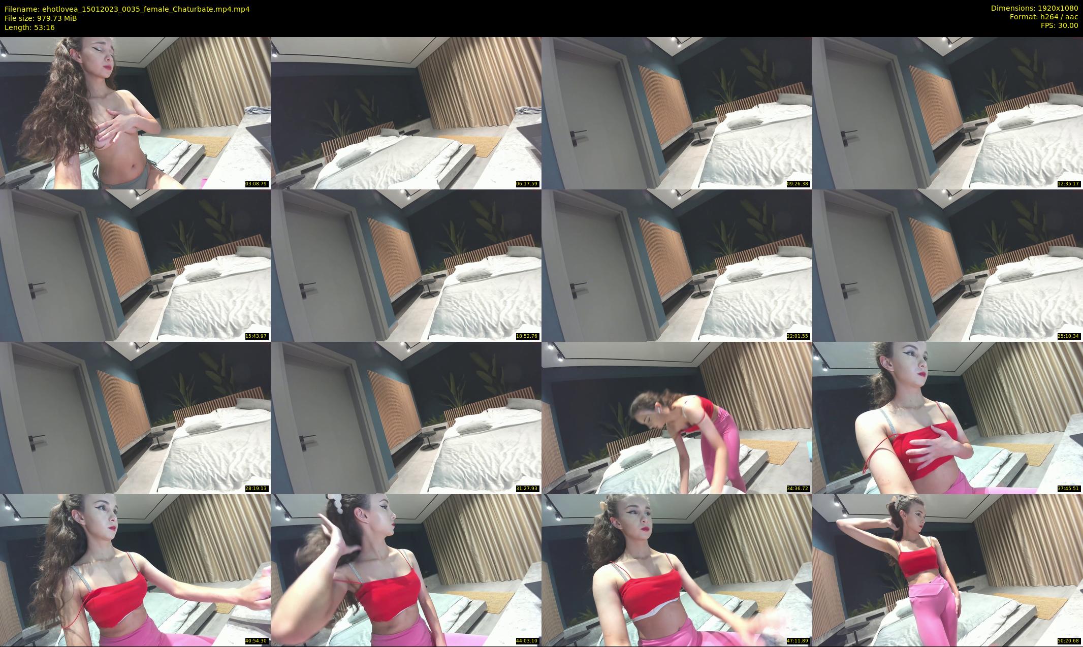 ehotlovea — 54 minute Chaturbate female cam show recording, 1080p, Jan 15, 2023
