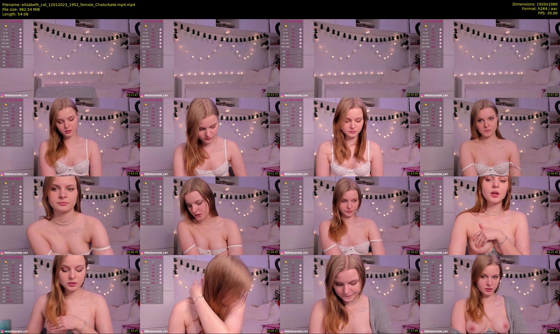 elizabeth_cat — 55 minute Chaturbate female cam show recording, 1080p, Jan 12, 2023