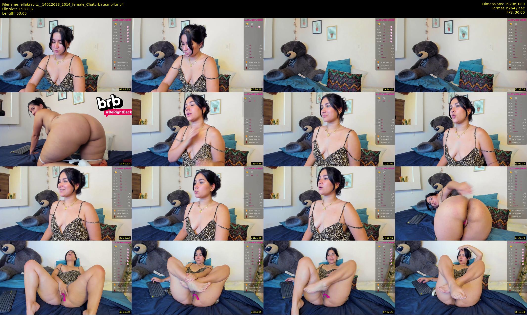 ellakravitz_ — 54 minute Chaturbate female cam show recording, 1080p, Jan 14, 2023
