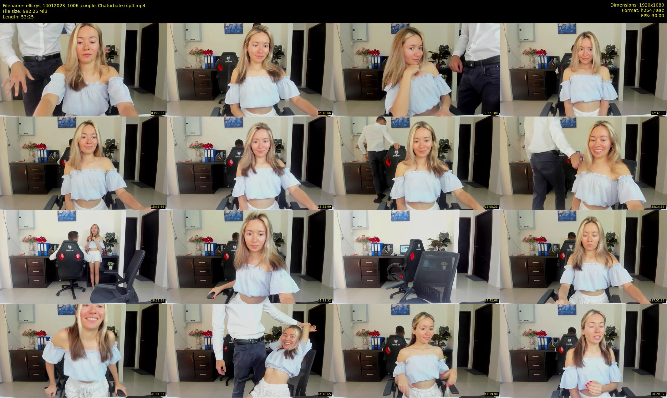 ellcrys — 54 minute Chaturbate couple cam show recording, 1080p, Jan 14, 2023