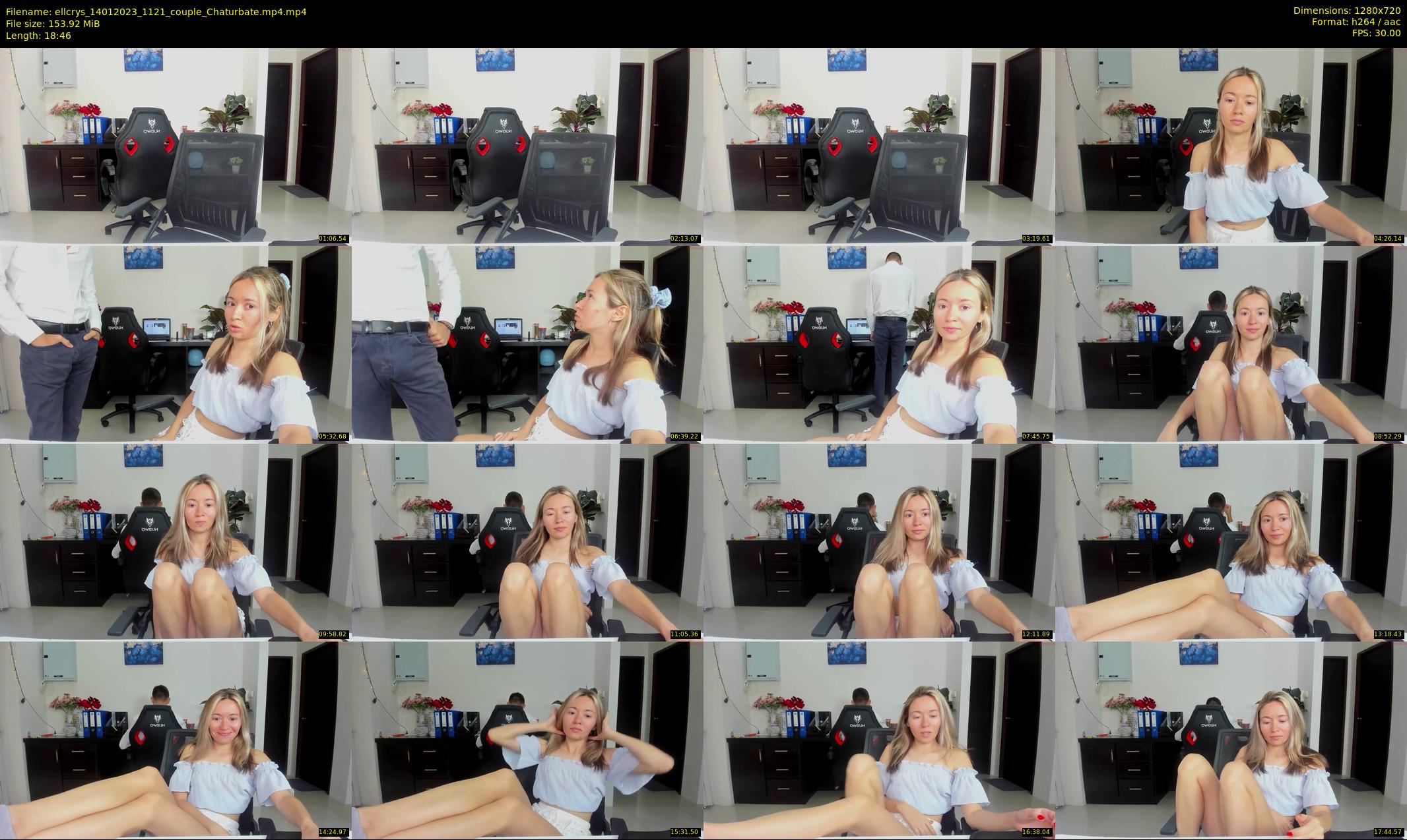 ellcrys — 19 minute Chaturbate couple cam show recording, 720p, Jan 14, 2023