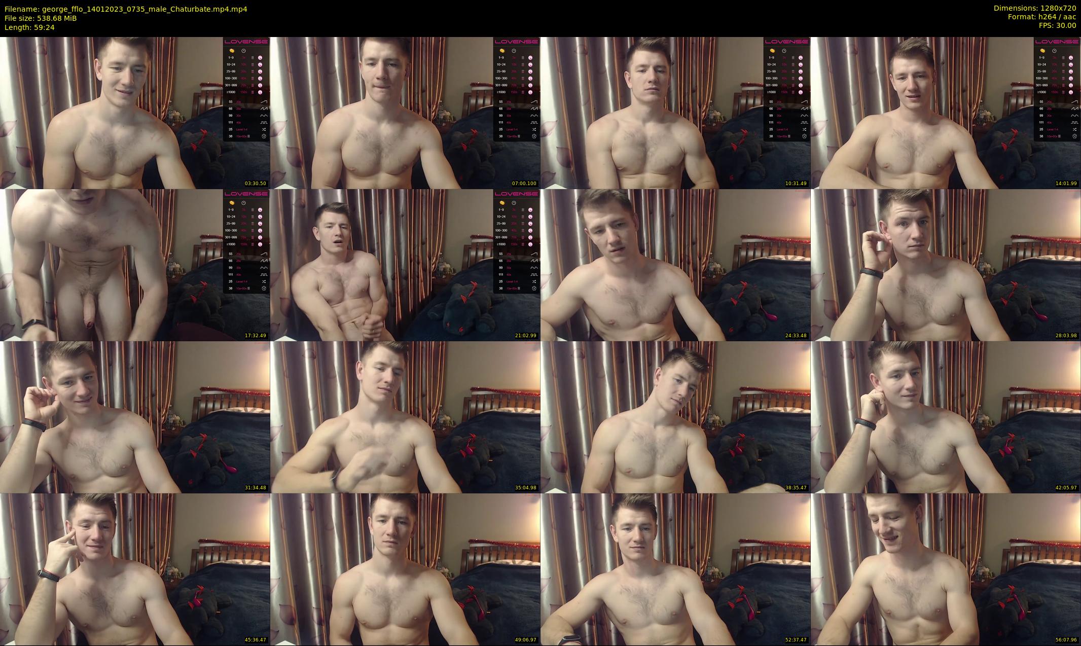 george_fflo — 60 minute Chaturbate male cam show recording, 720p, Jan 14, 2023