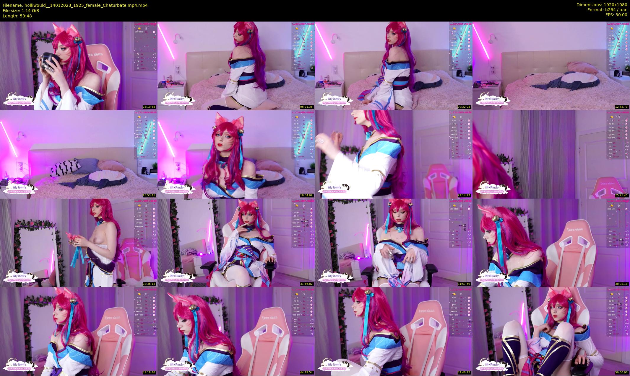 holliwould_ — 54 minute Chaturbate female cam show recording, 1080p, Jan 14, 2023