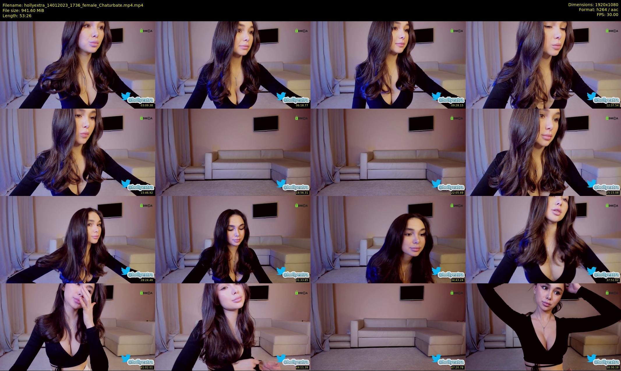 hollyextra — 54 minute Chaturbate female cam show recording, 1080p, Jan 14, 2023