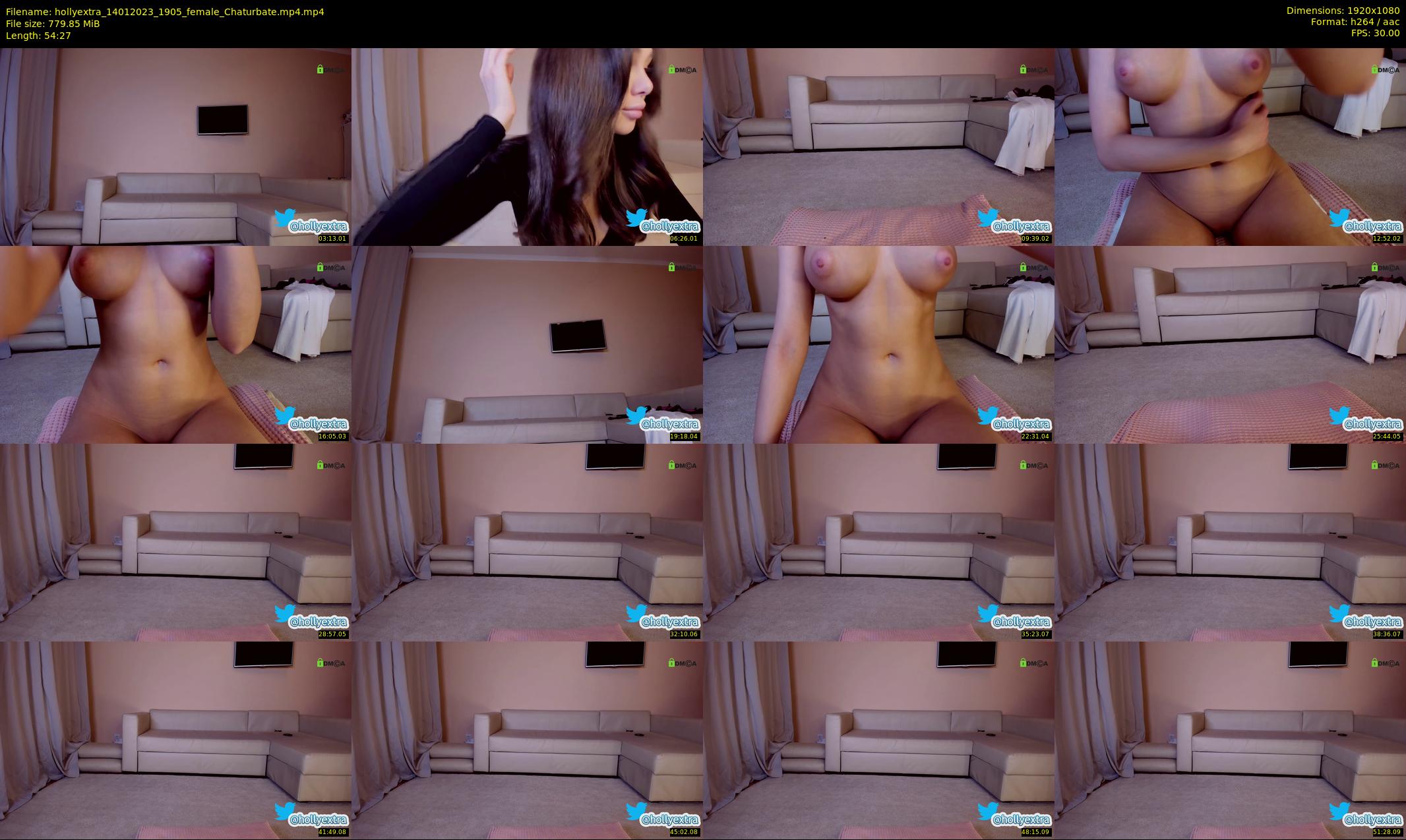 hollyextra — 55 minute Chaturbate female cam show recording, 1080p, Jan 14, 2023