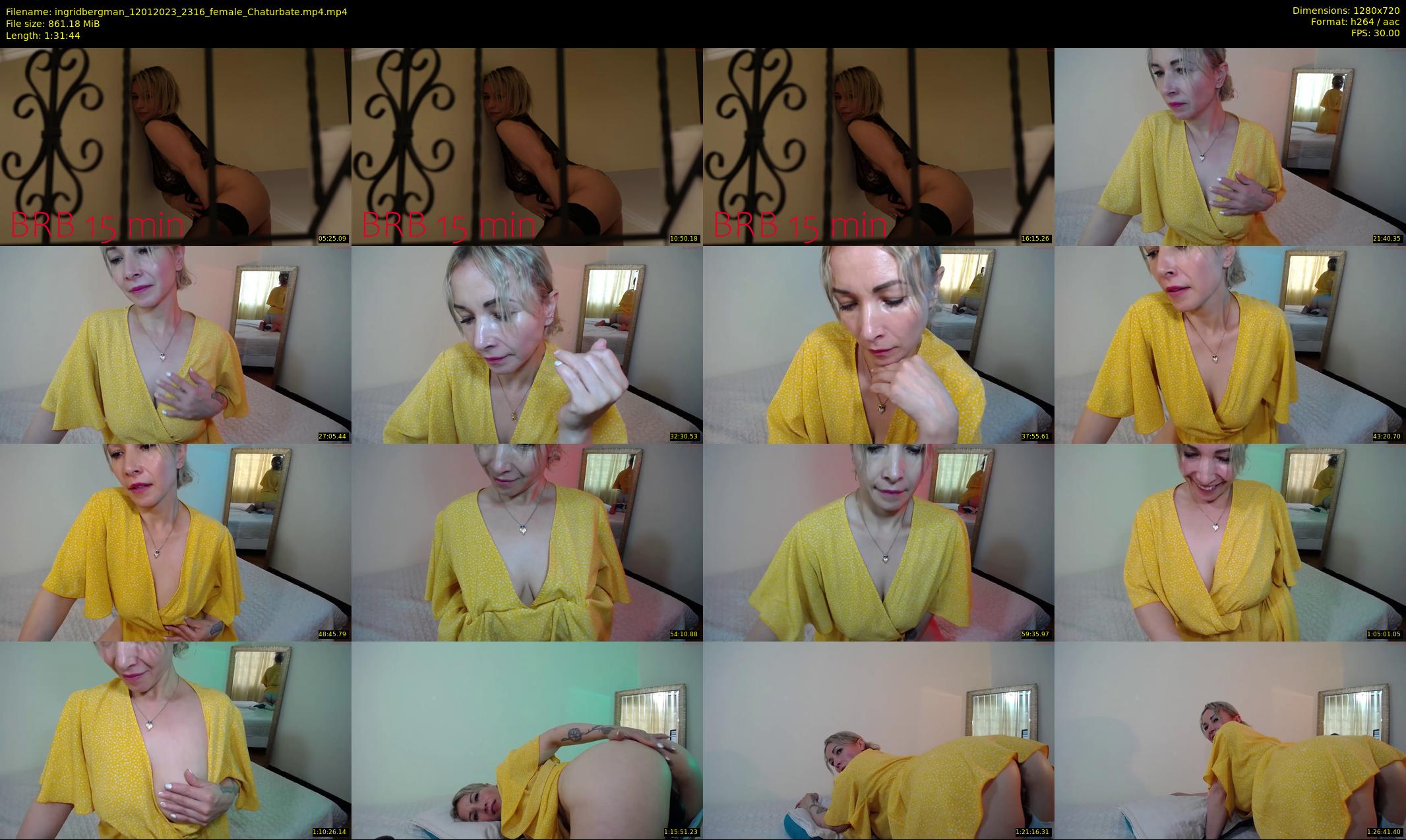 ingridbergman — 92 minute Chaturbate female cam show recording, 720p, Jan 12, 2023
