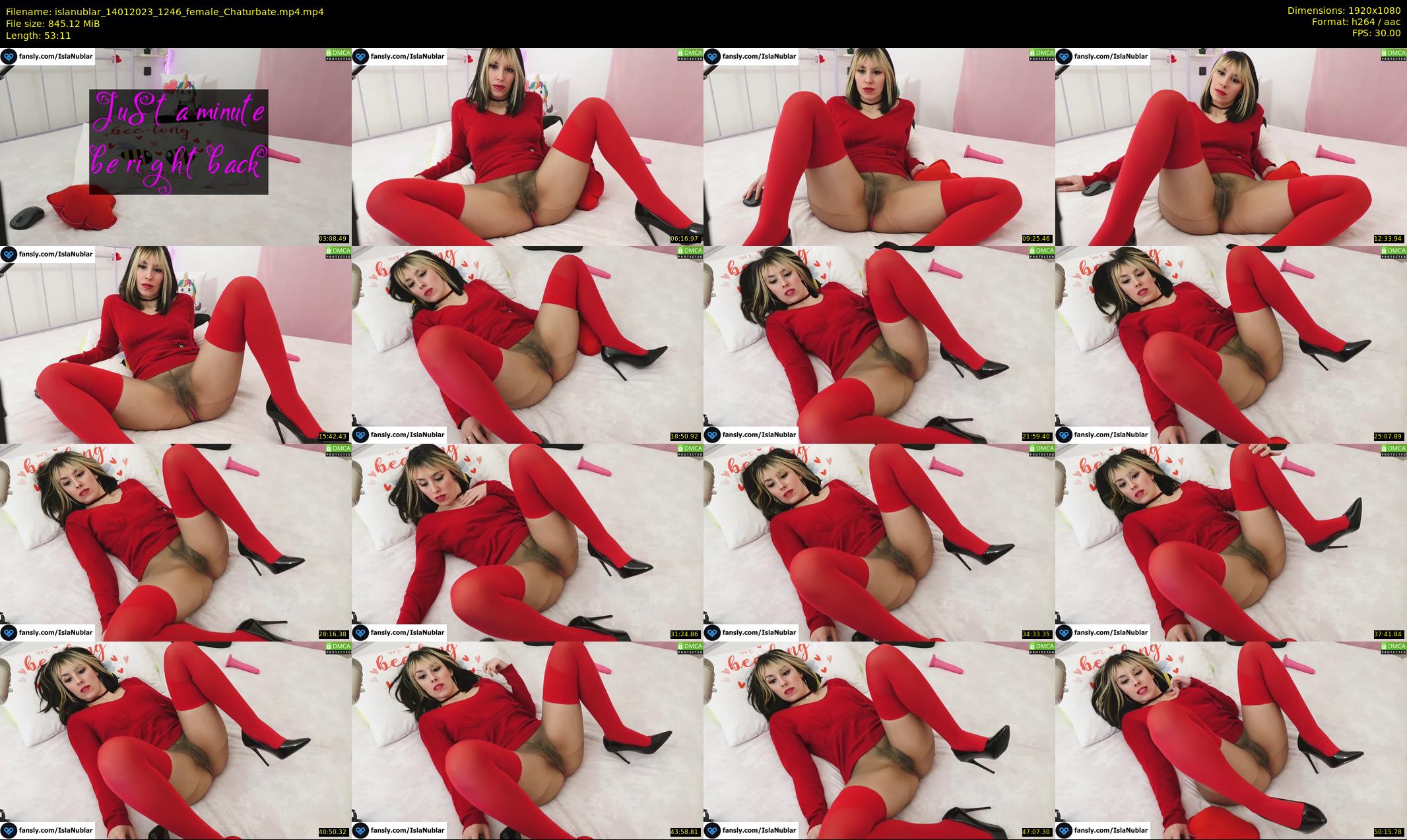 islanublar — 54 minute Chaturbate female cam show recording, 1080p, Jan 14, 2023