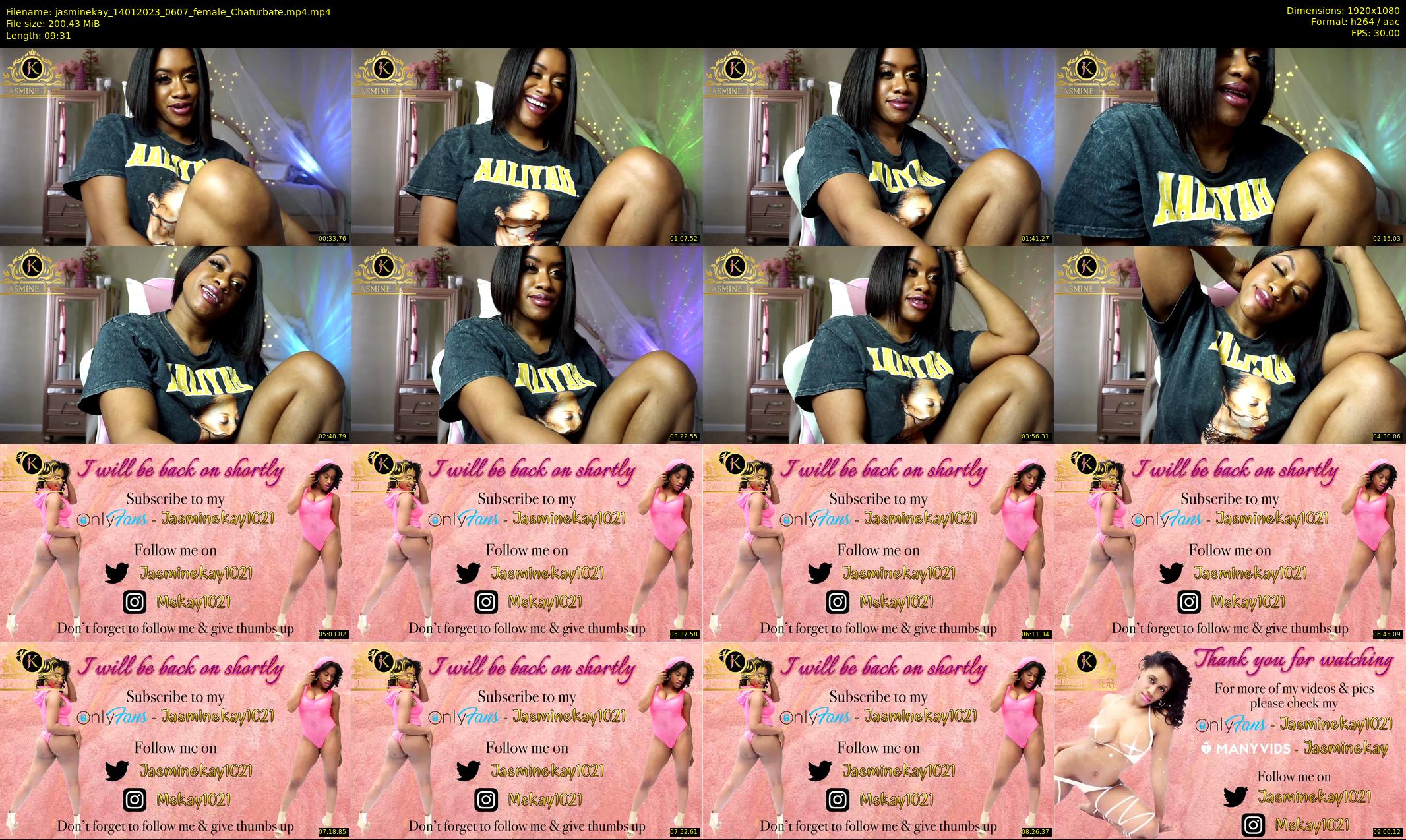 jasminekay — 10 minute Chaturbate female cam show recording, 1080p, Jan 14, 2023