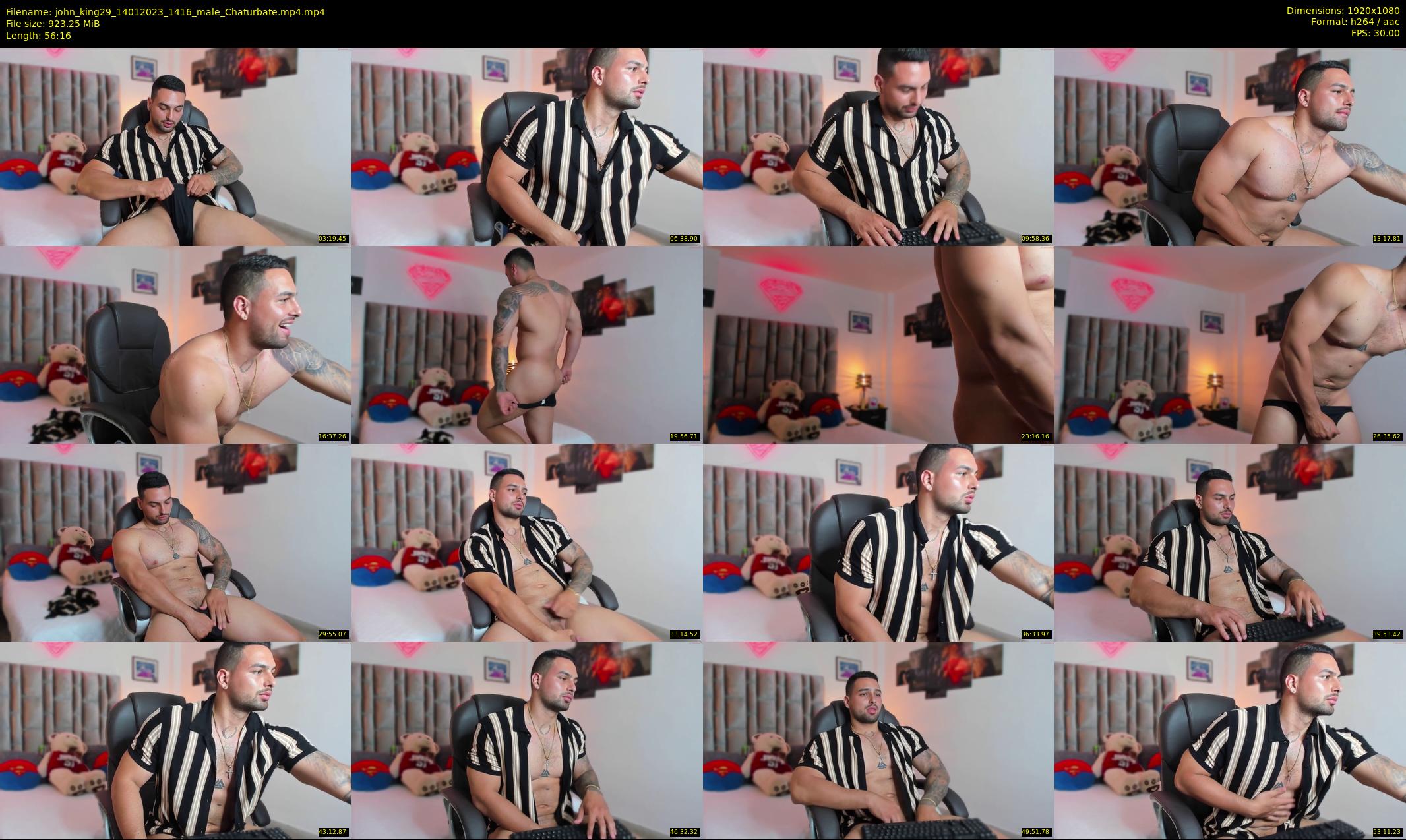 john_king29 — 57 minute Chaturbate male cam show recording, 1080p, Jan 14, 2023
