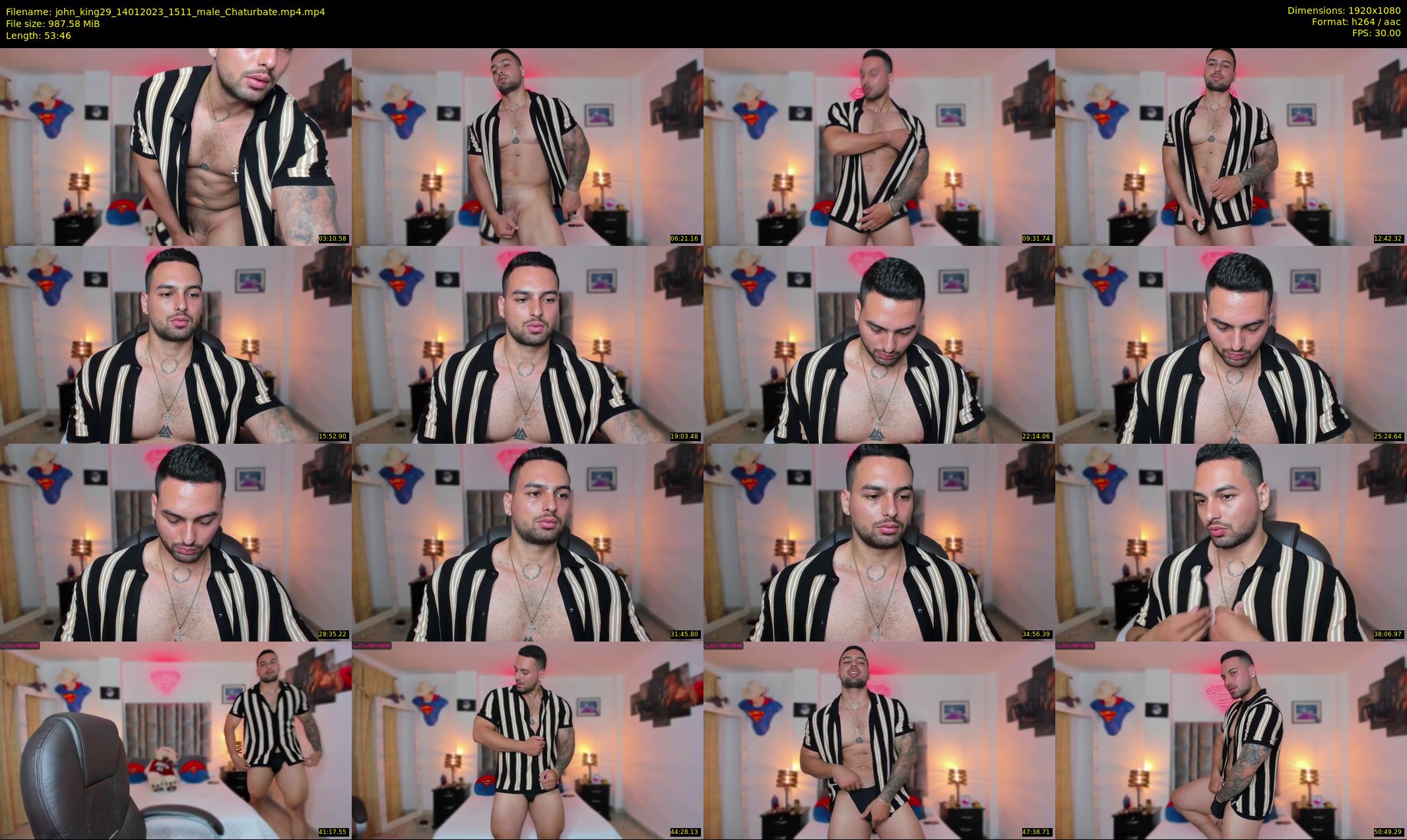 john_king29 — 54 minute Chaturbate male cam show recording, 1080p, Jan 14, 2023