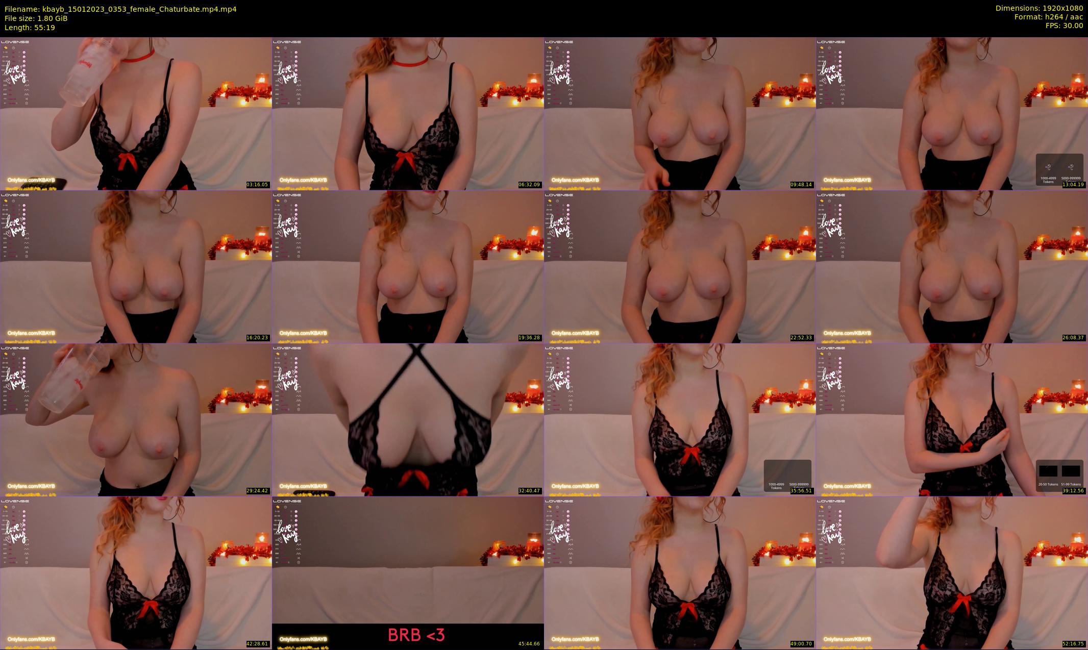 kbayb — 56 minute Chaturbate female cam show recording, 1080p, Jan 15, 2023