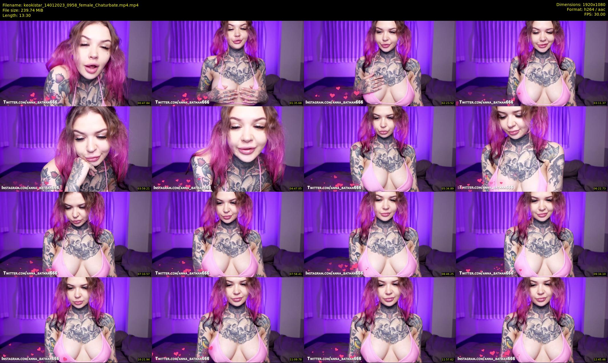 keokistar — 14 minute Chaturbate female cam show recording, 1080p, Jan 14, 2023