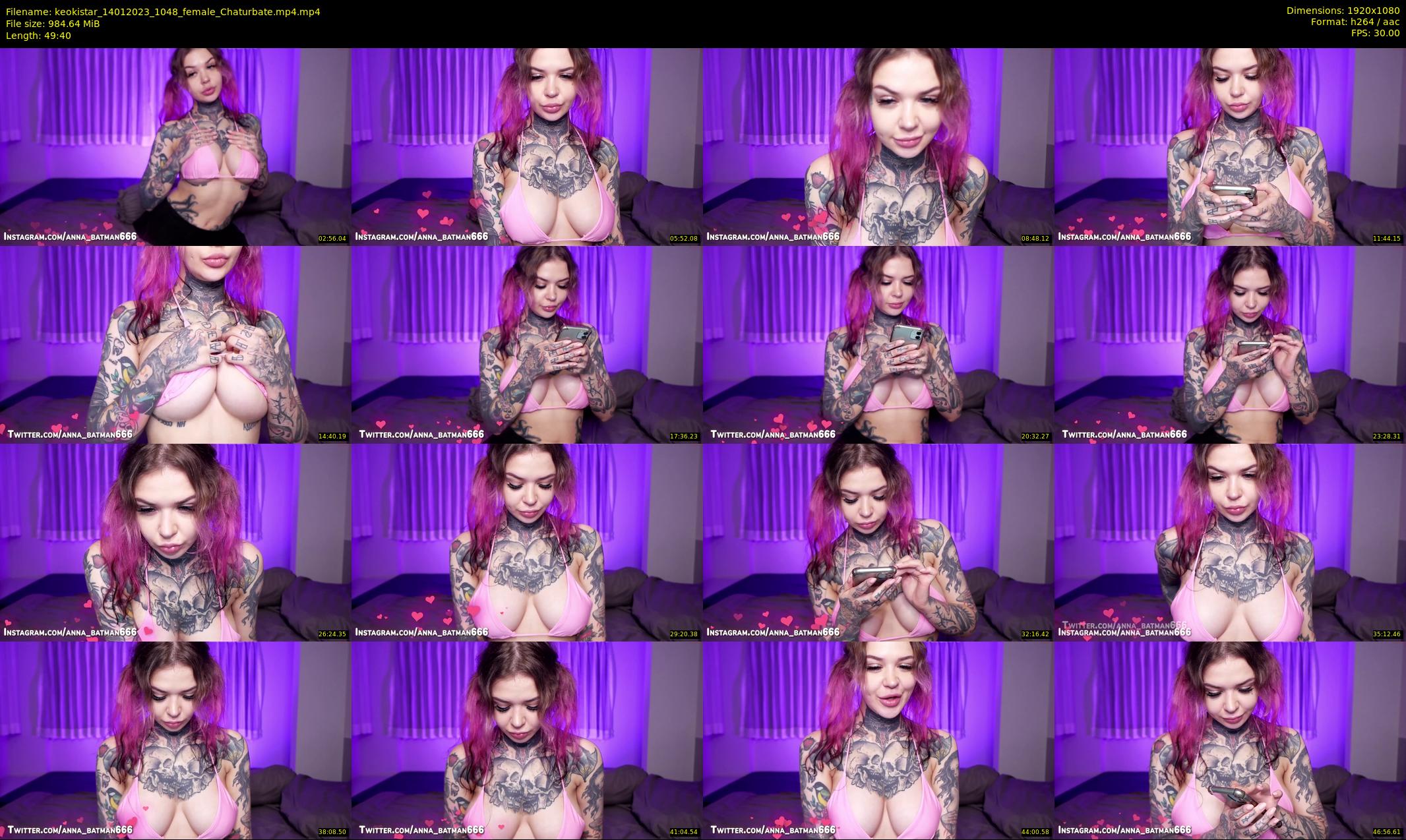 keokistar — 50 minute Chaturbate female cam show recording, 1080p, Jan 14, 2023