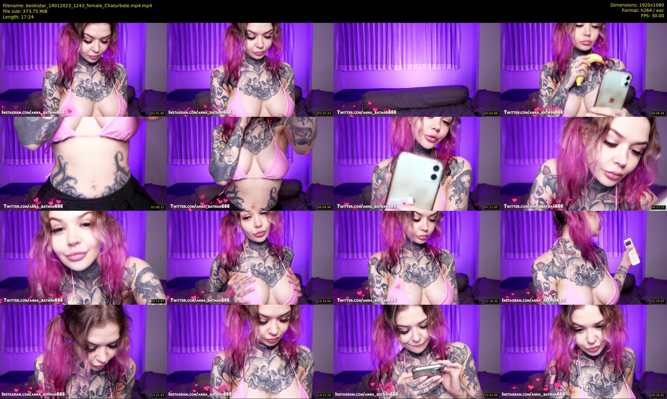keokistar — 18 minute Chaturbate female cam show recording, 1080p, Jan 14, 2023