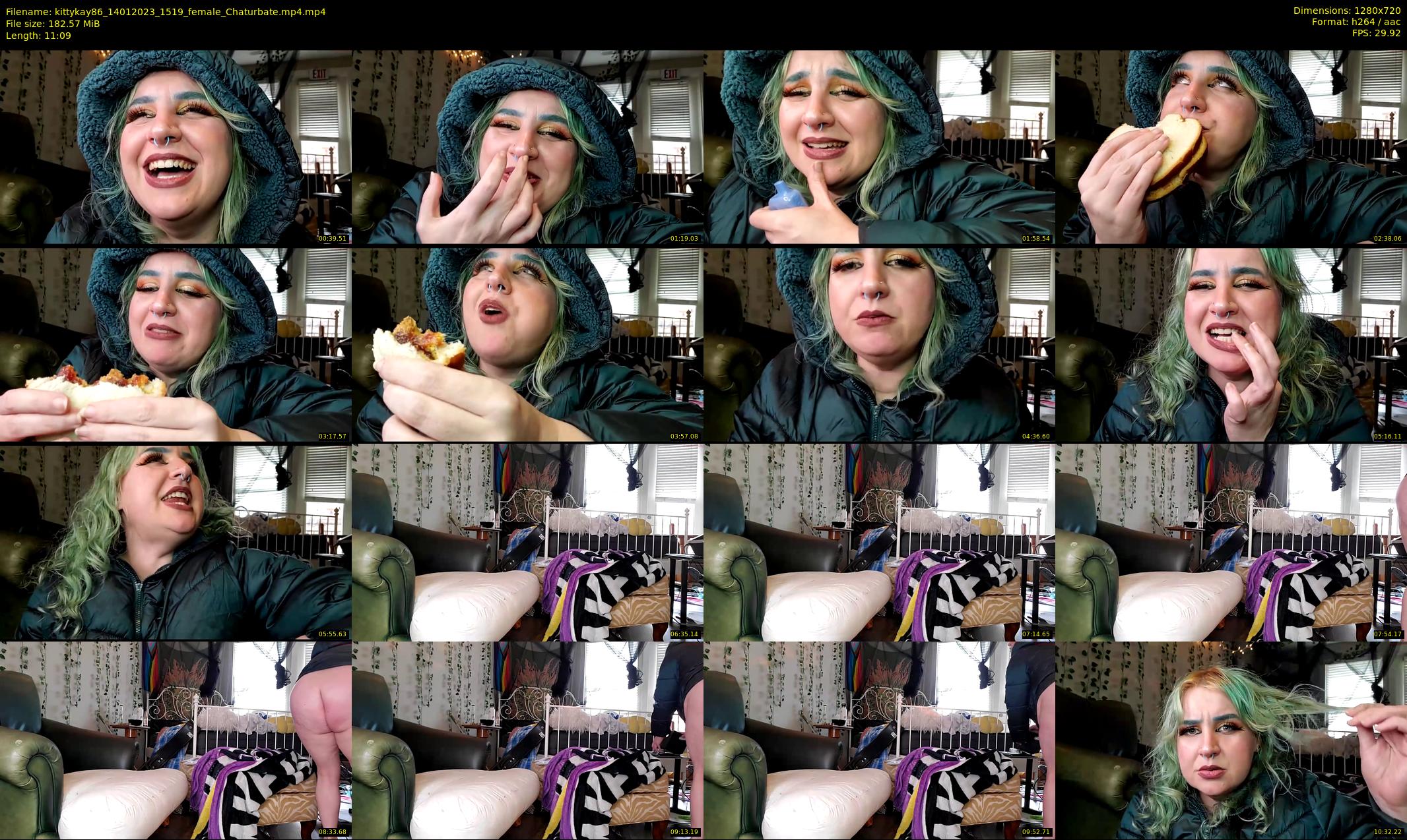 kittykay86 — 12 minute Chaturbate female cam show recording, 720p, Jan 14, 2023