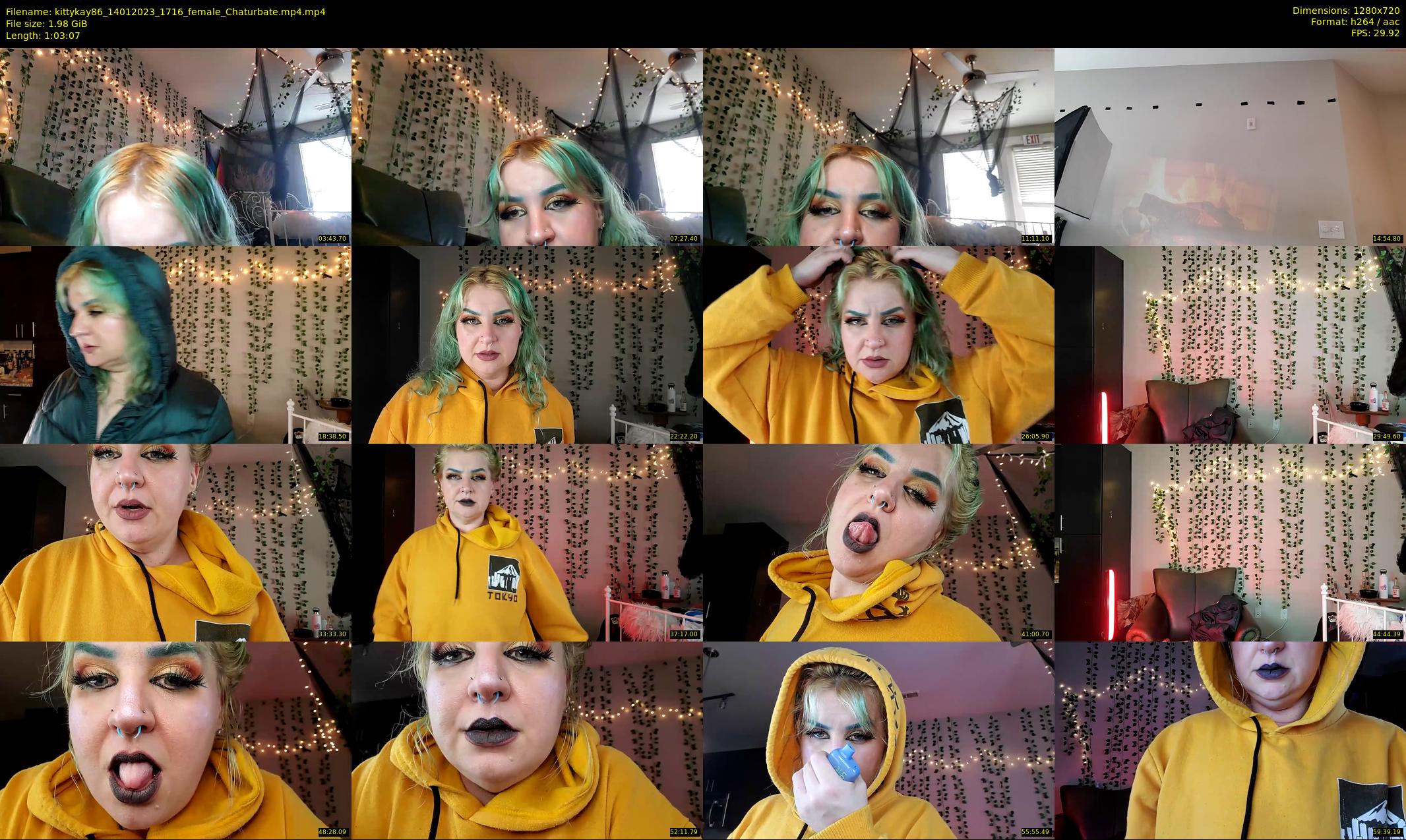 kittykay86 — 64 minute Chaturbate female cam show recording, 720p, Jan 14, 2023