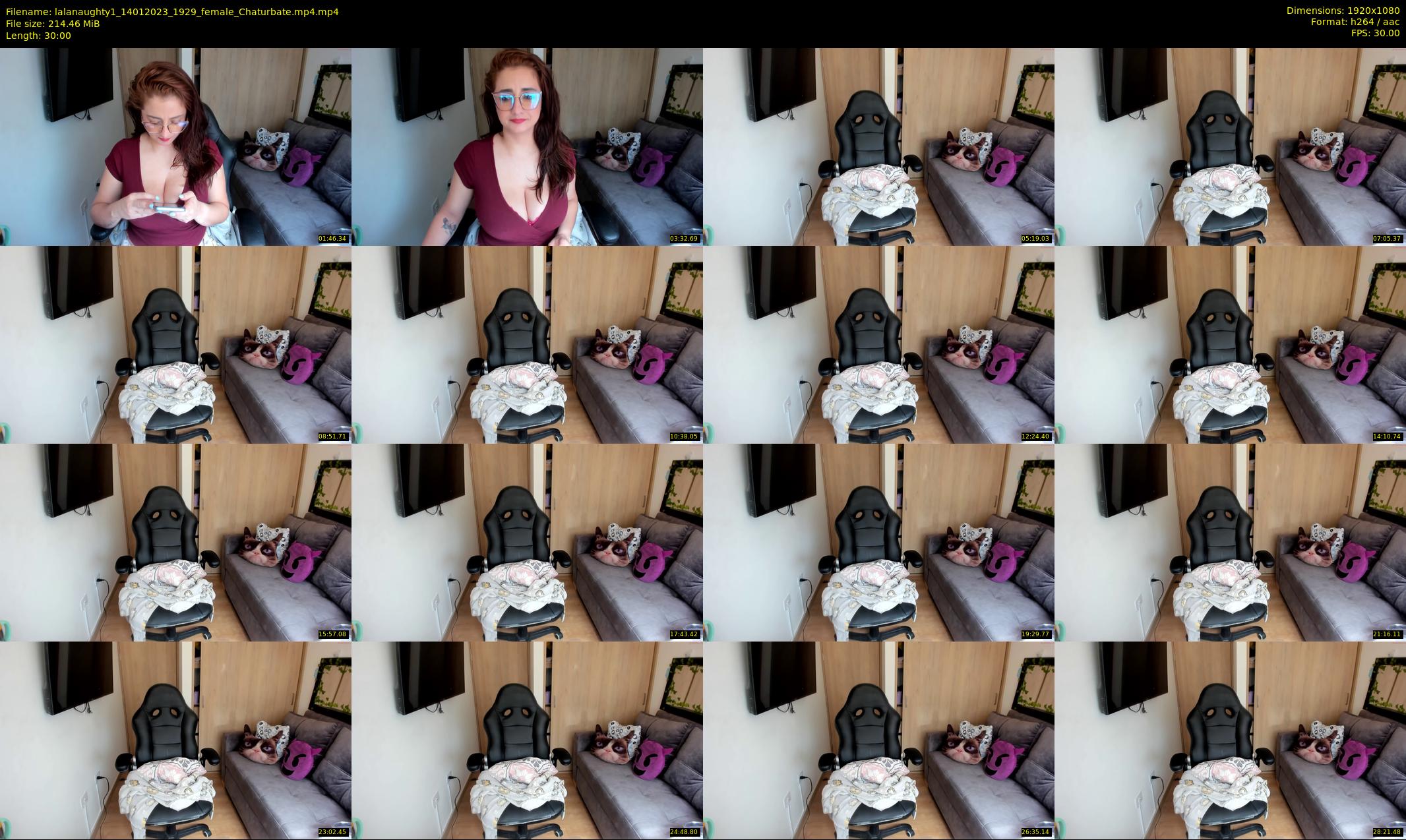 lalanaughty1 — 30 minute Chaturbate female cam show recording, 1080p, Jan 14, 2023