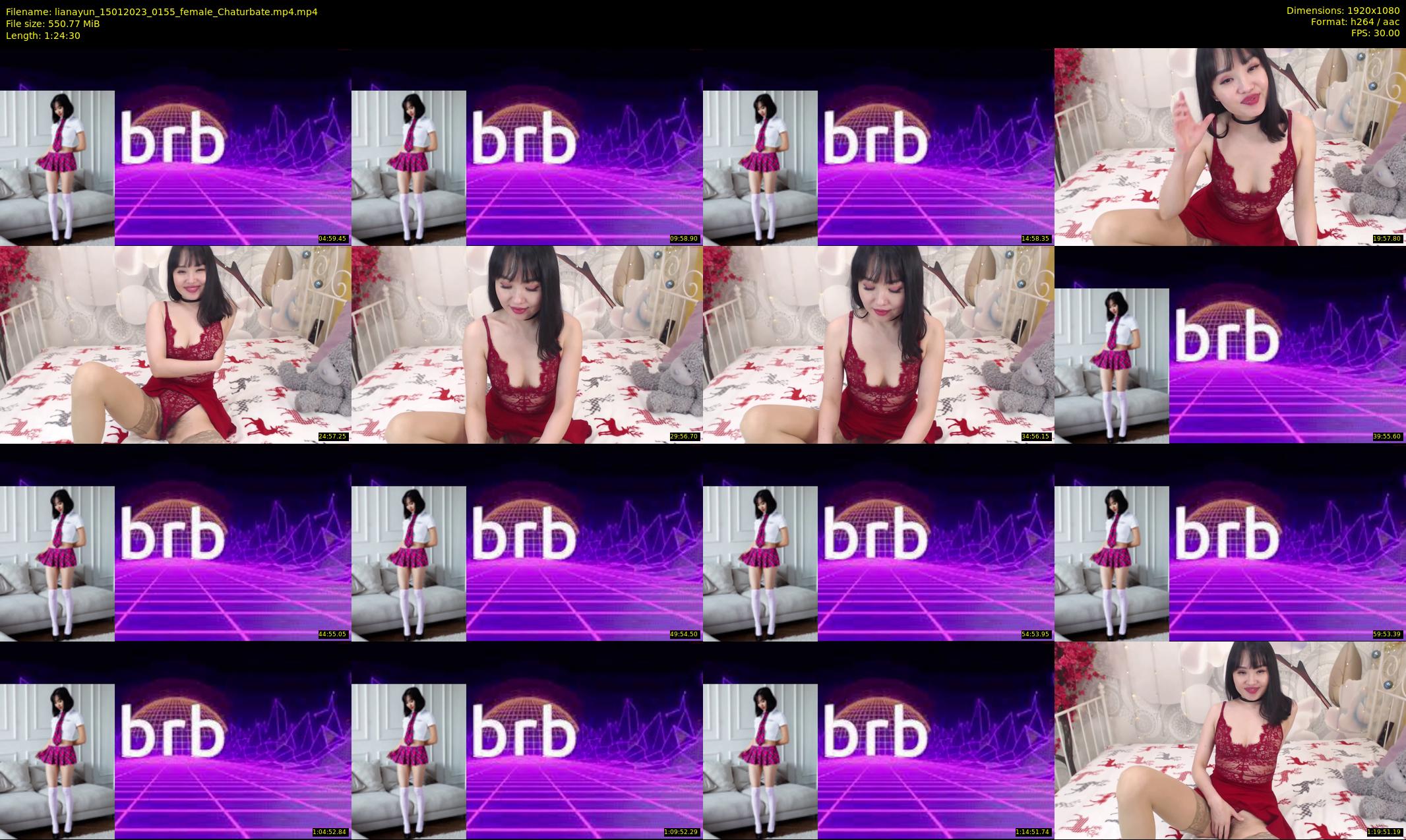 lianayun — 85 minute Chaturbate female cam show recording, 1080p, Jan 15, 2023