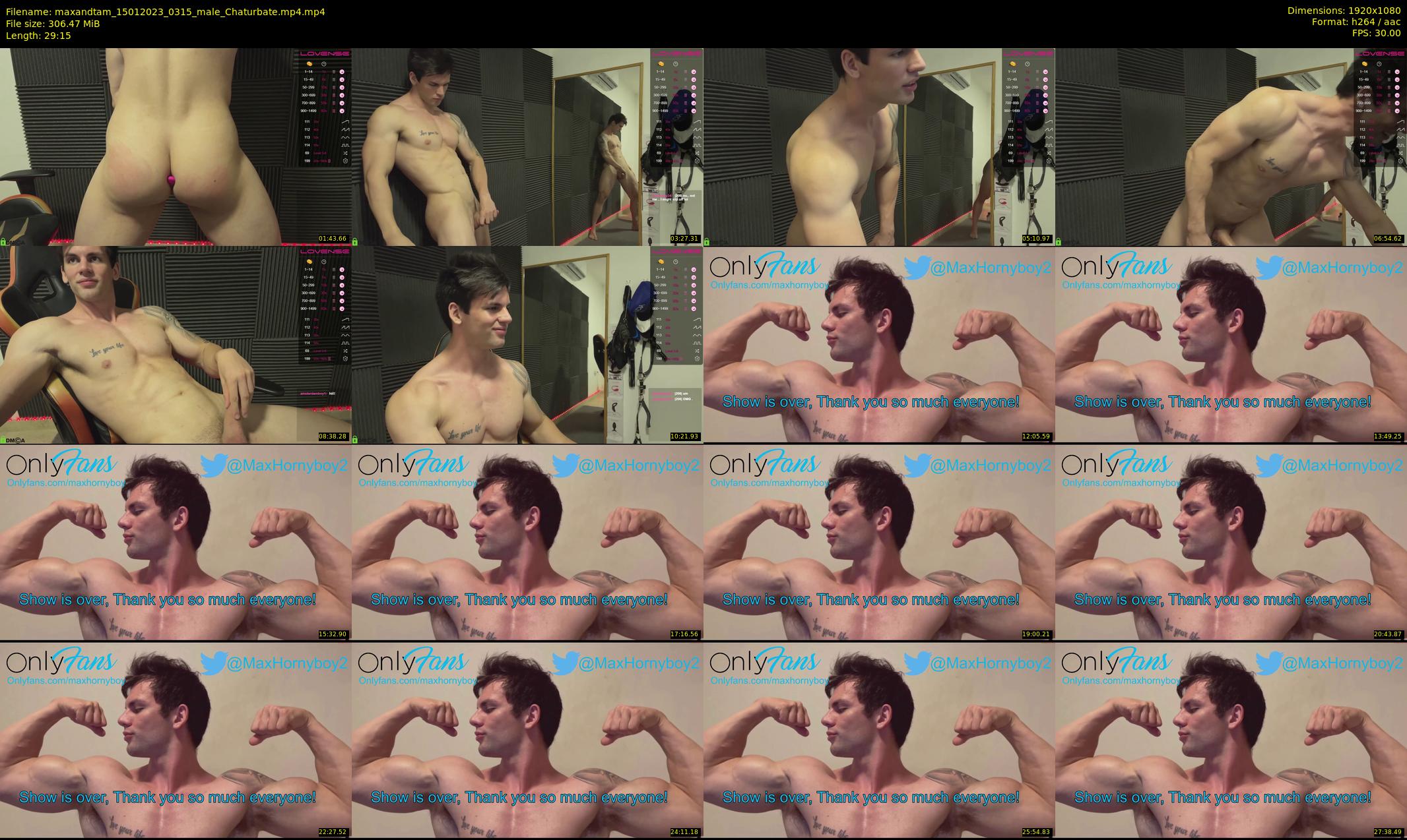 maxandtam — 30 minute Chaturbate couple cam show recording, 1080p, Jan 15, 2023