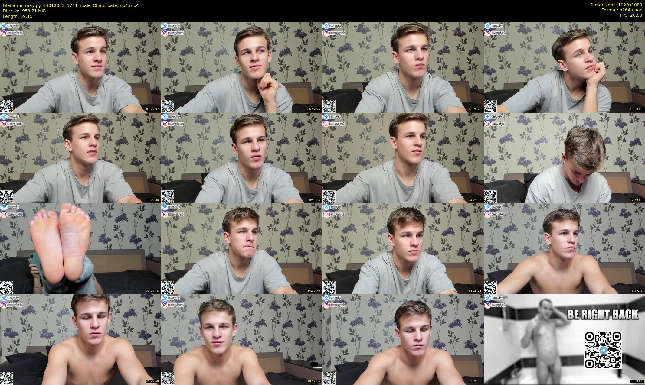 maygly — 60 minute Chaturbate male cam show recording, 1080p, Jan 14, 2023