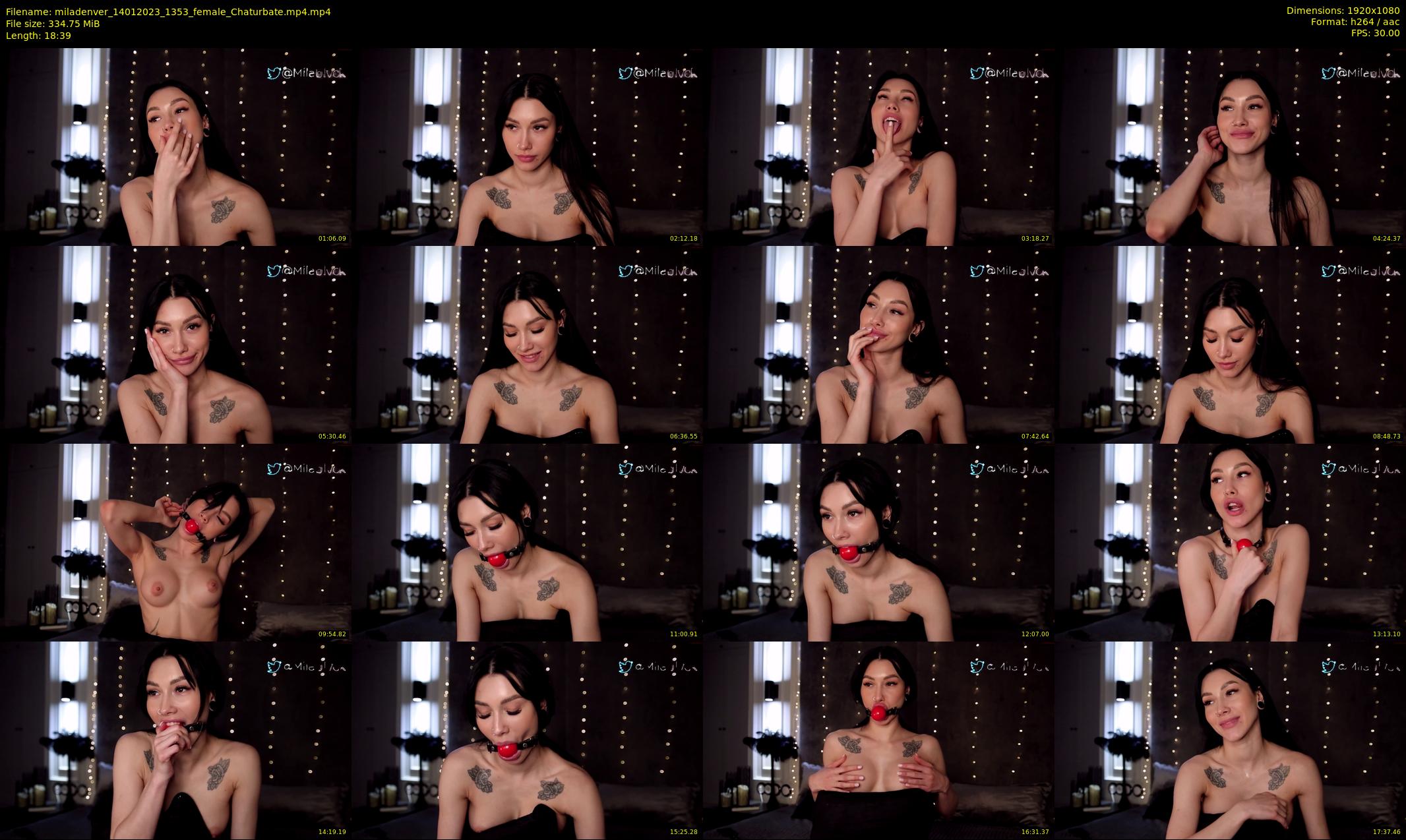 miladenver — 19 minute Chaturbate female cam show recording, 1080p, Jan 14, 2023