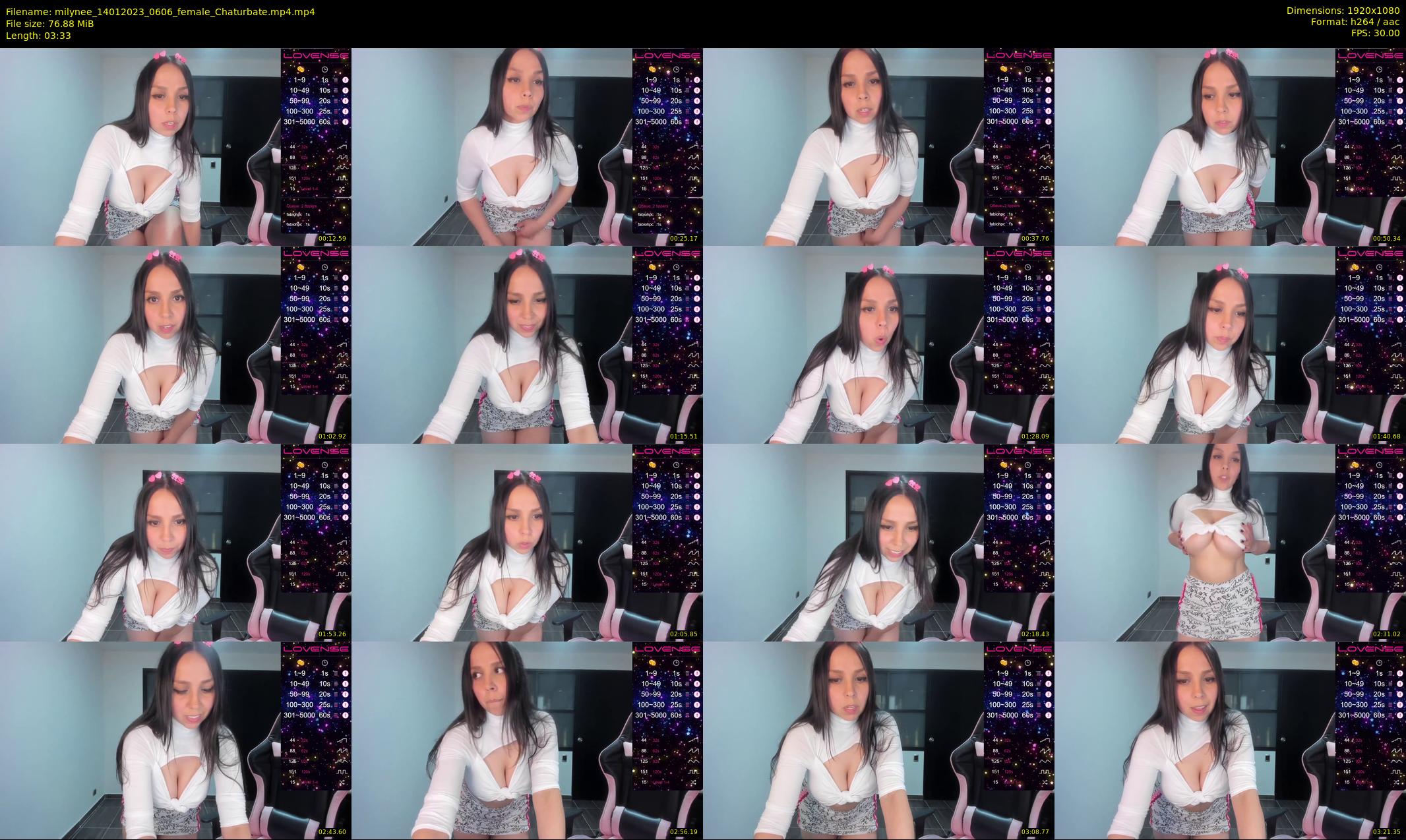 milynee — 4 minute Chaturbate female cam show recording, 1080p, Jan 14, 2023