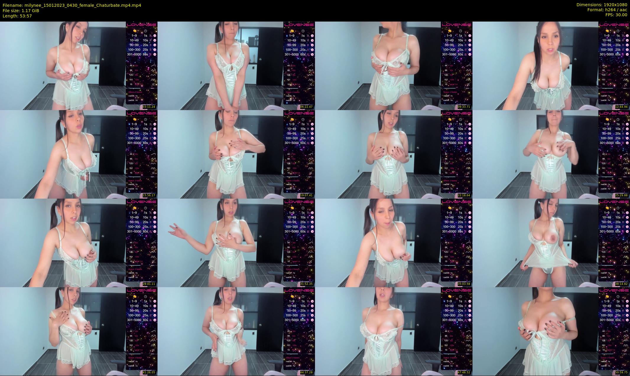 milynee — 54 minute Chaturbate female cam show recording, 1080p, Jan 15, 2023