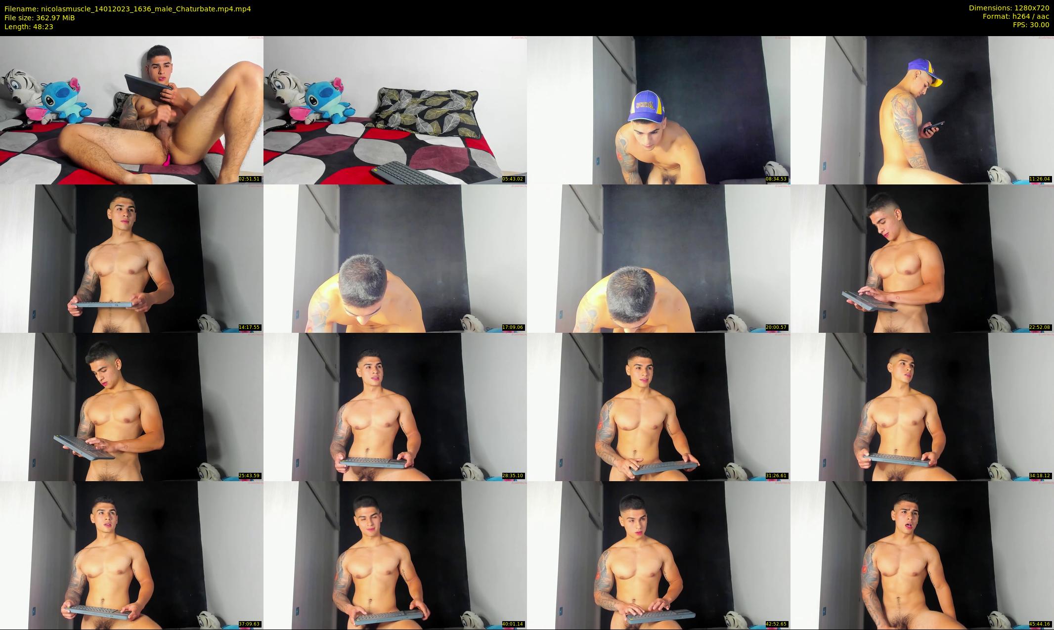 nicolasmuscle — 49 minute Chaturbate male cam show recording, 720p, Jan 14, 2023