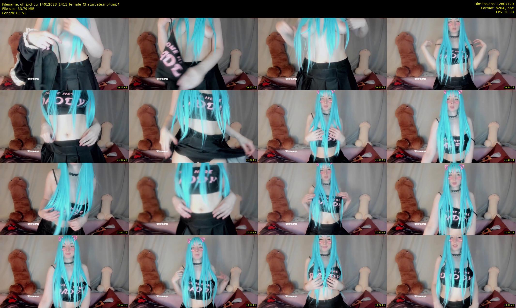oh_pichuu — 4 minute Chaturbate female cam show recording, 720p, Jan 14, 2023