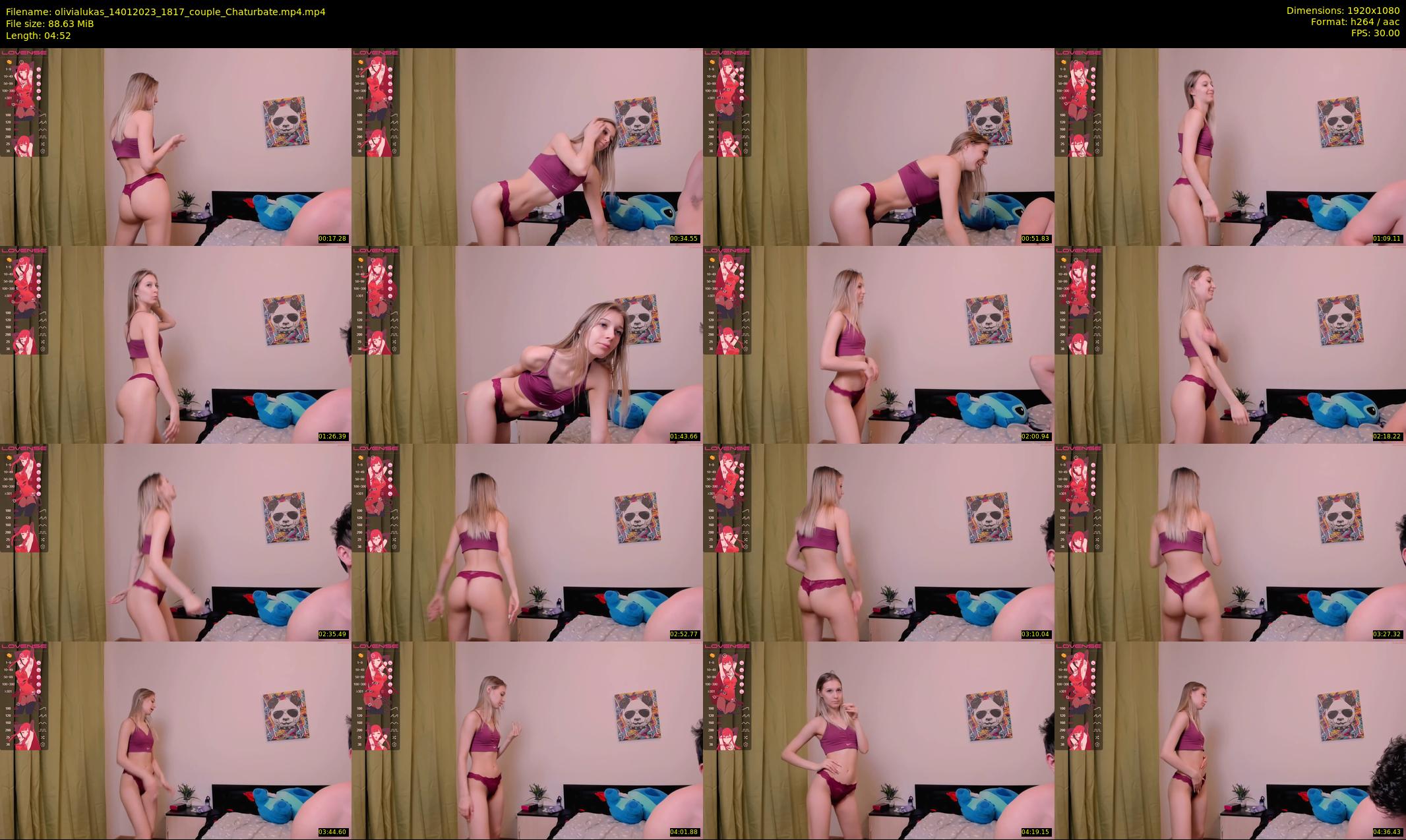 olivialukas — 5 minute Chaturbate couple cam show recording, 1080p, Jan 14, 2023